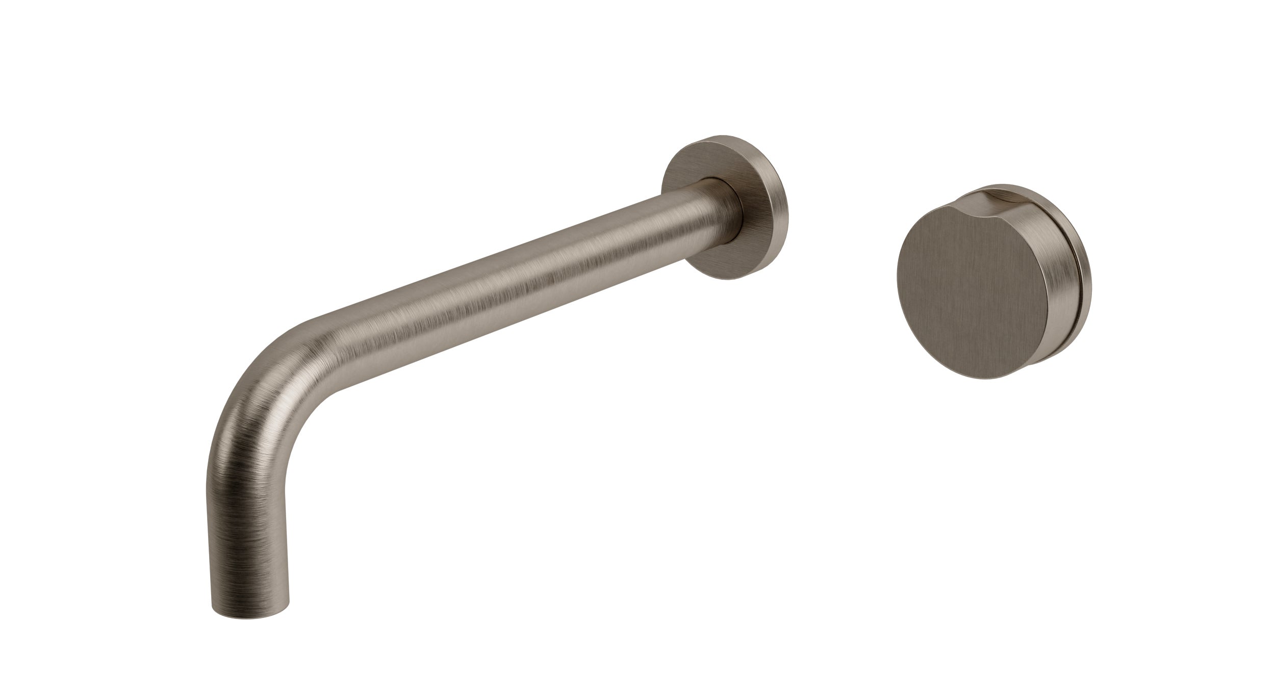 Foundry One Handle Wall Mount 10" Lavatory Faucet with Barrel Knob Handle