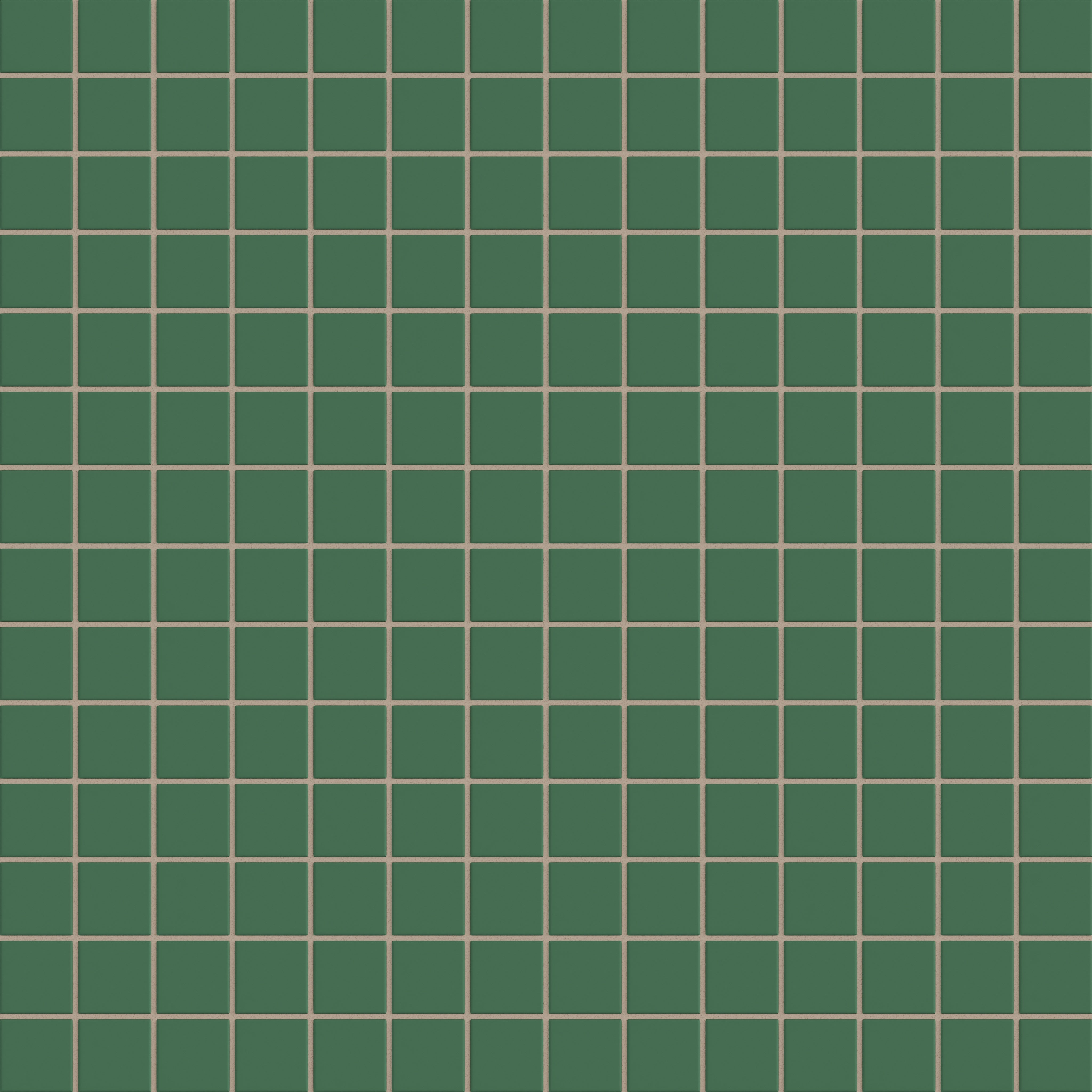 2x2 Straight Set Sheeted Natural Press Ceramic Mosaic Tile in Viridian Matte