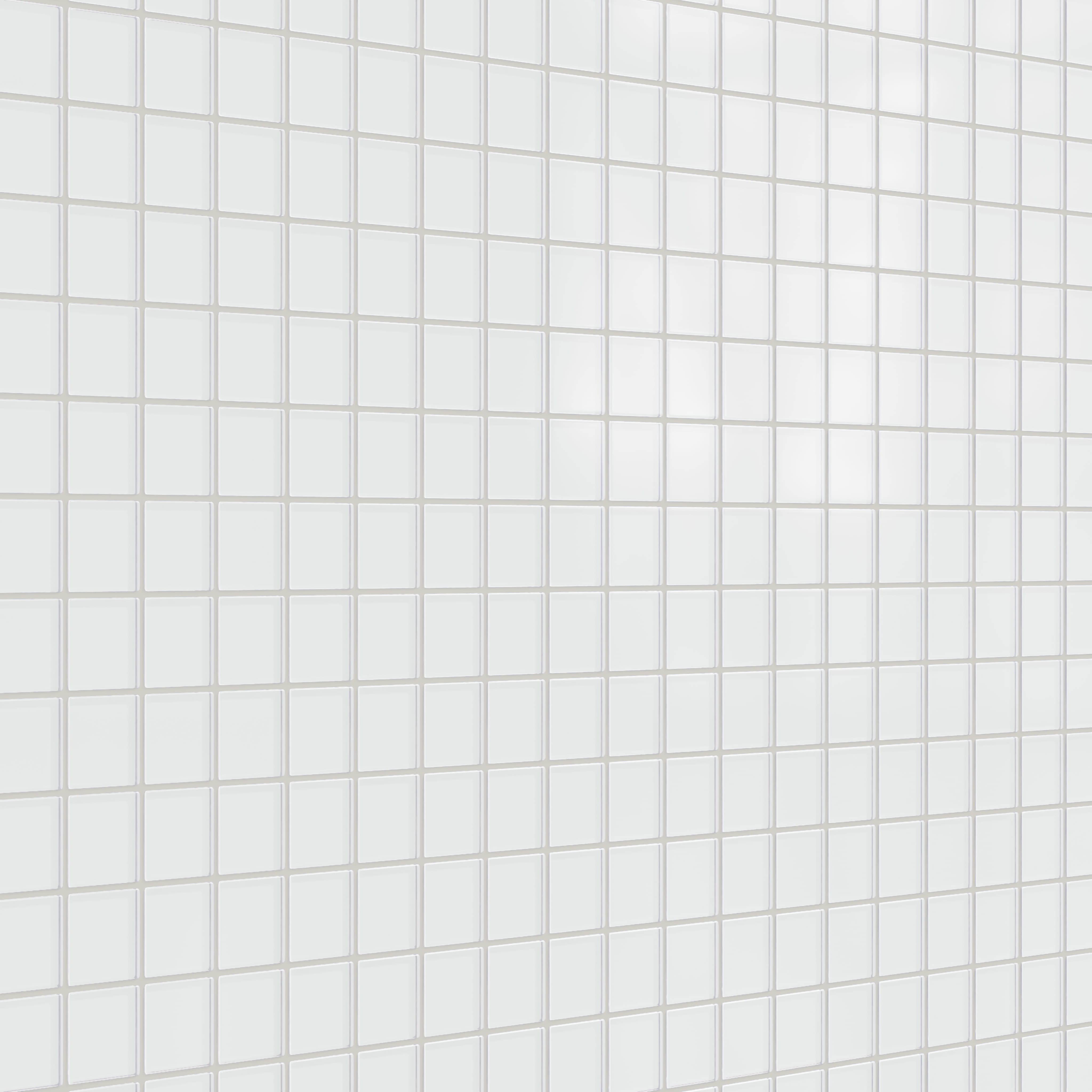 Factory Sale 2x2 Straight Set Sheeted Glass Mosaic Tile in Egret Matte