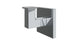 Flatiron Square Robe Hook in Polished Chrome
