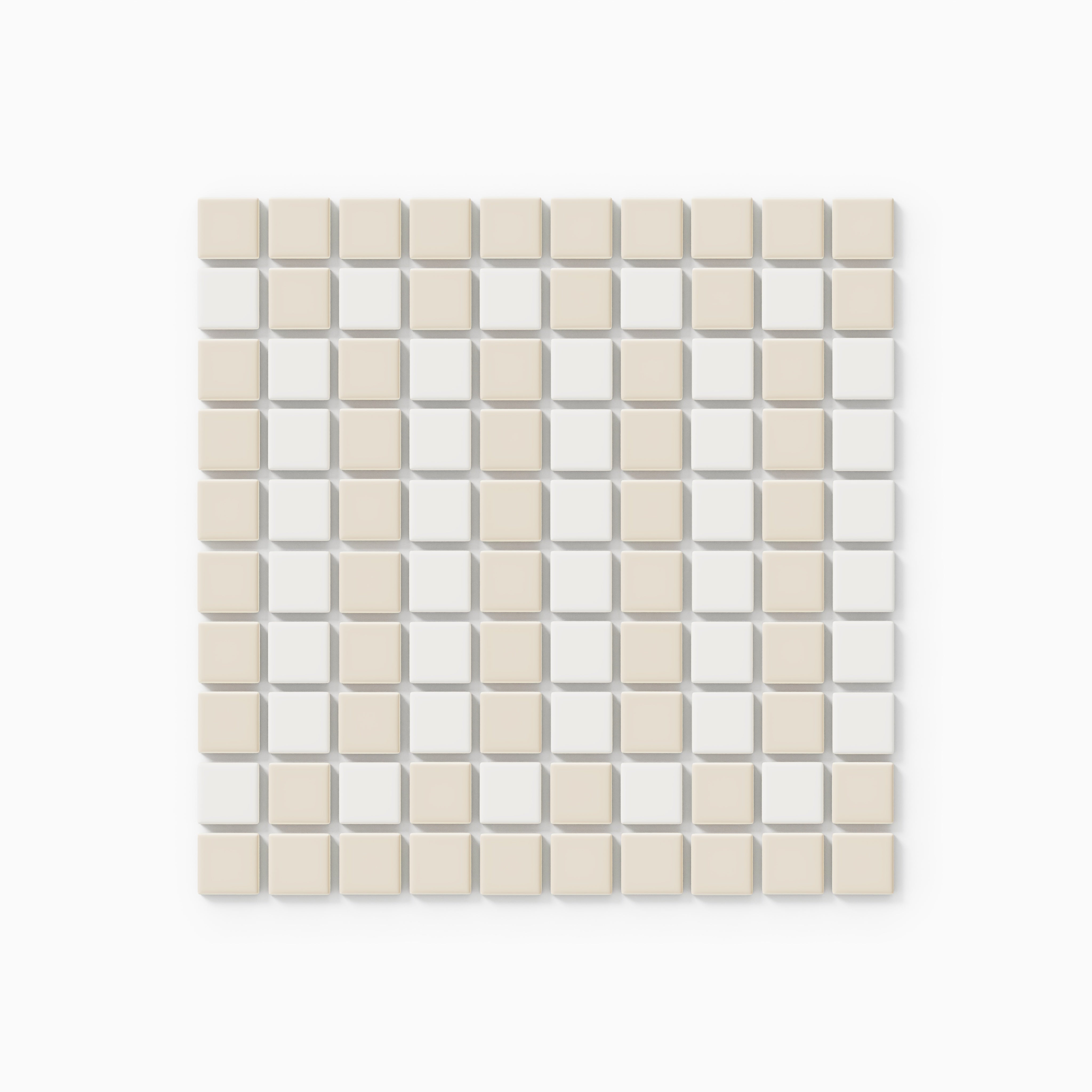 1x1 Ribbon Border Sheeted Original Ceramic Tile in Linen Matte