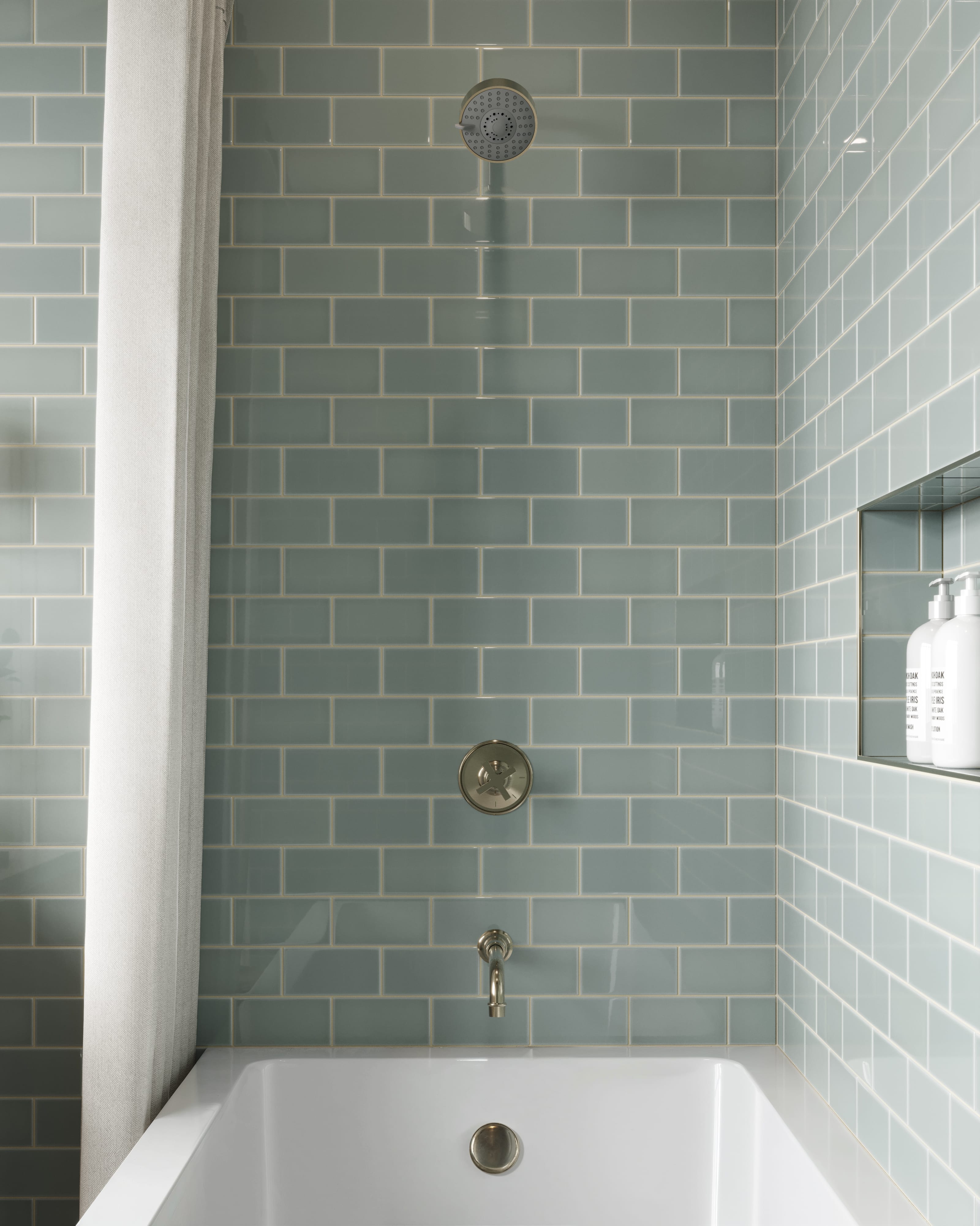 Quick Ship 3x6 Natural Press Ceramic Tile in Hood River Gloss