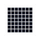 1x1 Straight Set Sheeted Original Ceramic Mosaic Tile in Navy Blue Matte