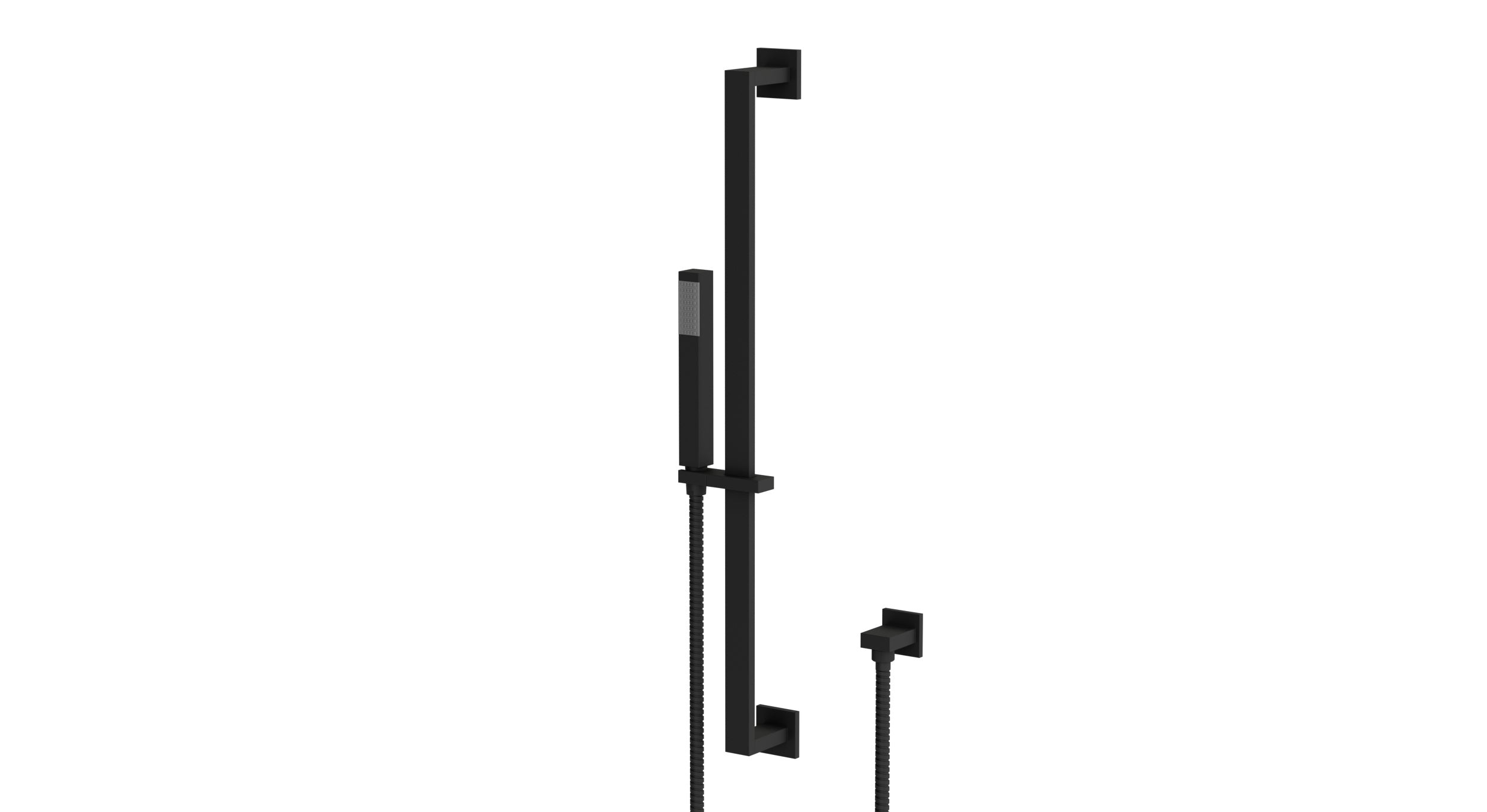 Flatiron Positioning Bar Kit - Less Hand Shower in Matte Black