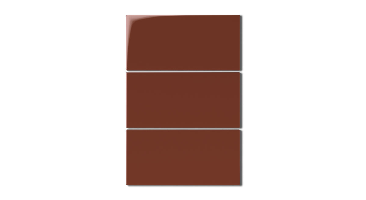 Red Iron Oxide 4x8 Gloss Natural Press Ceramic Tile