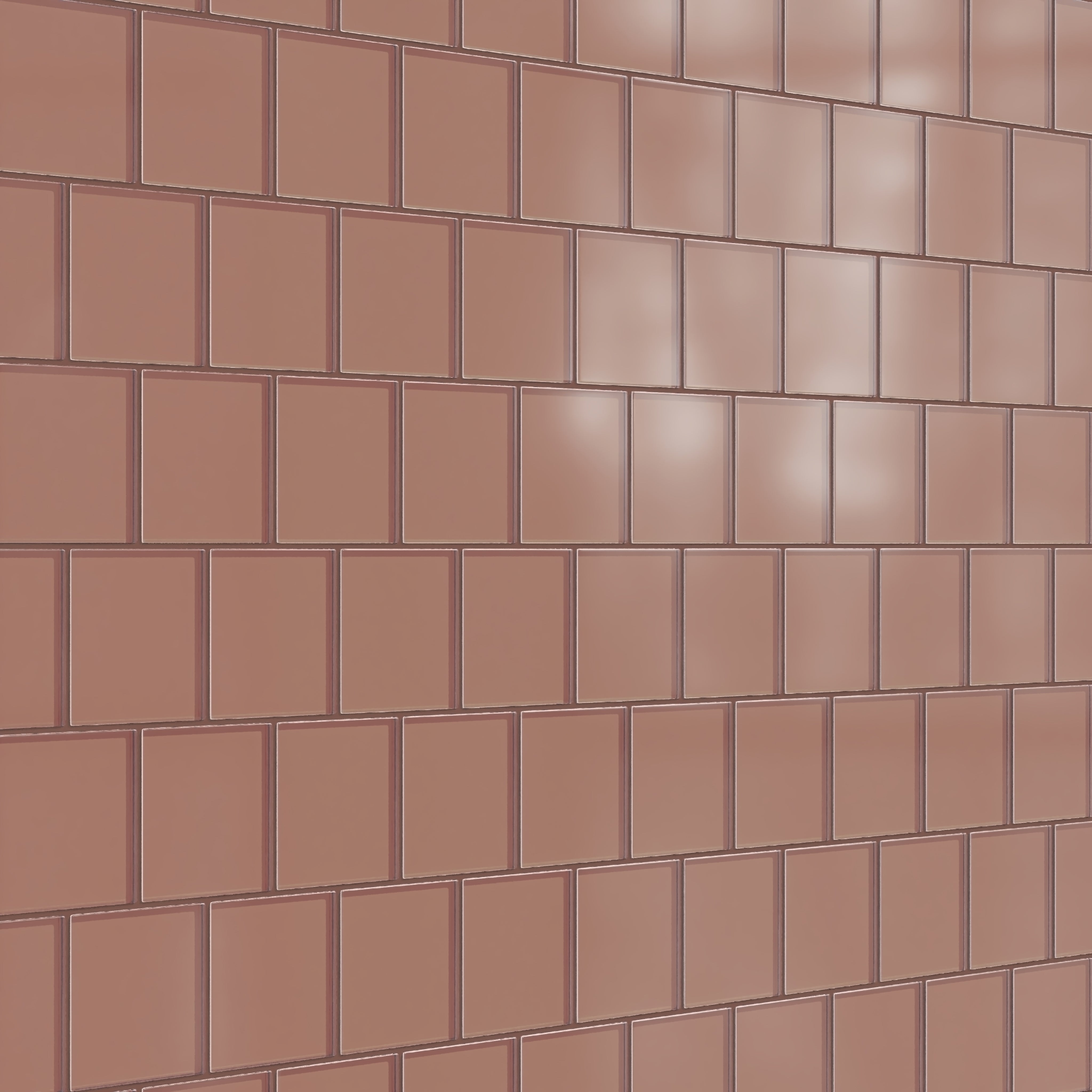 4x4 Glass Tile in Flicker Matte