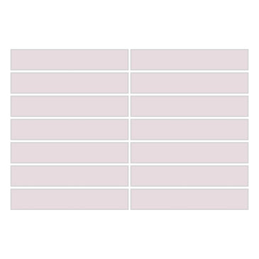 1x6 Straight Set Sheeted Original Ceramic Mosaic Tile in Evening Glow Matte