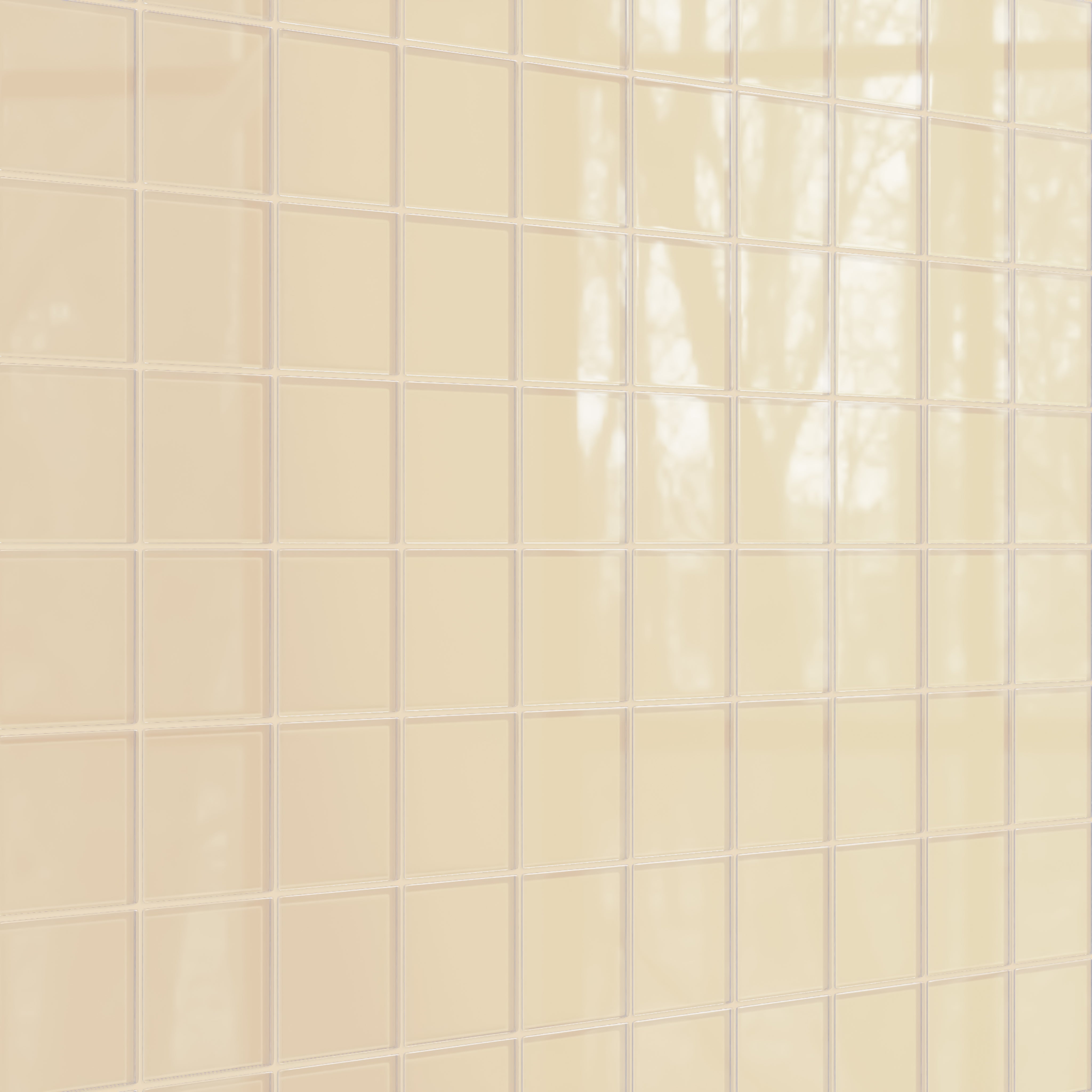 4x4 Glass Tile in Chickadee Gloss