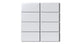 2x4 Straight Set Sheeted Natural Press Ceramic Mosaic Tile in Tin Oxide Matte
