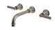 Emerson Two Handle Wall Mount 8.25" Lavatory Faucet with Classic Lever Handles in Antique Nickel