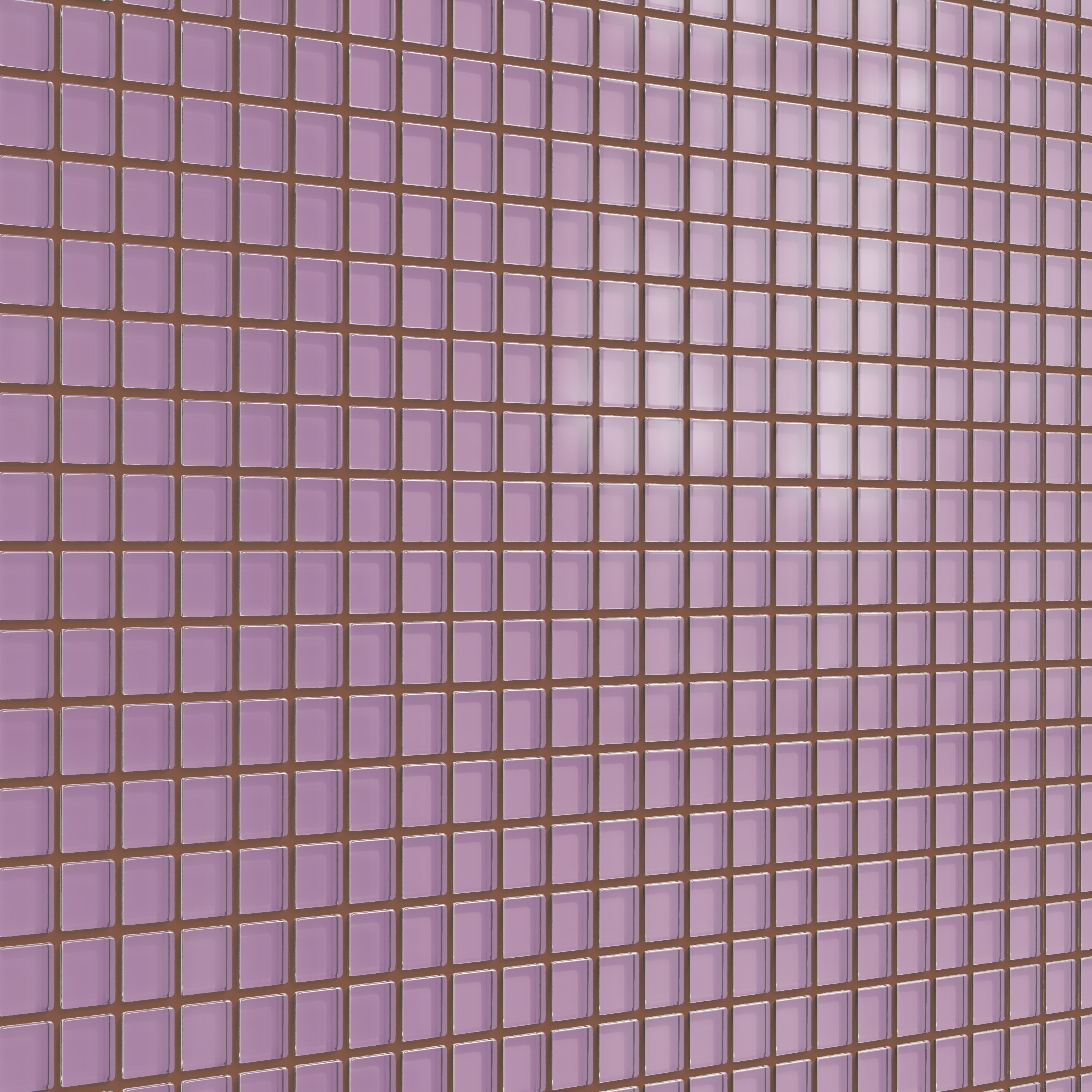 1x1 Straight Set Sheeted Glass Mosaic Tile in Waxbill Matte