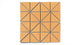 3" Triangle Sheeted - Quadrant Original Ceramic Mosaic Tile in Koi Gloss