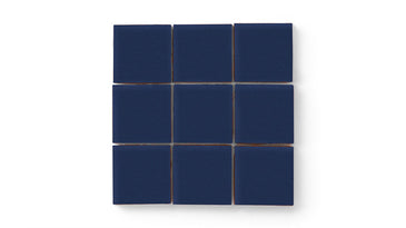 3x3 Straight Set Sheeted Original Ceramic Mosaic Tile in Lake Tahoe Matte