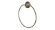 Flatiron Towel Ring in Satin Nickel