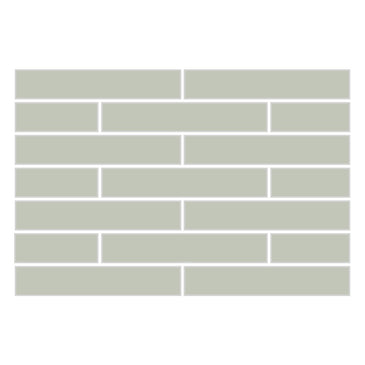 1x6 Half Offset Sheeted Original Ceramic Mosaic Tile in Salton Sea Matte