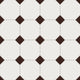 Gramercy Original Ceramic Tile in Calcite Matte & Garnet Matte
