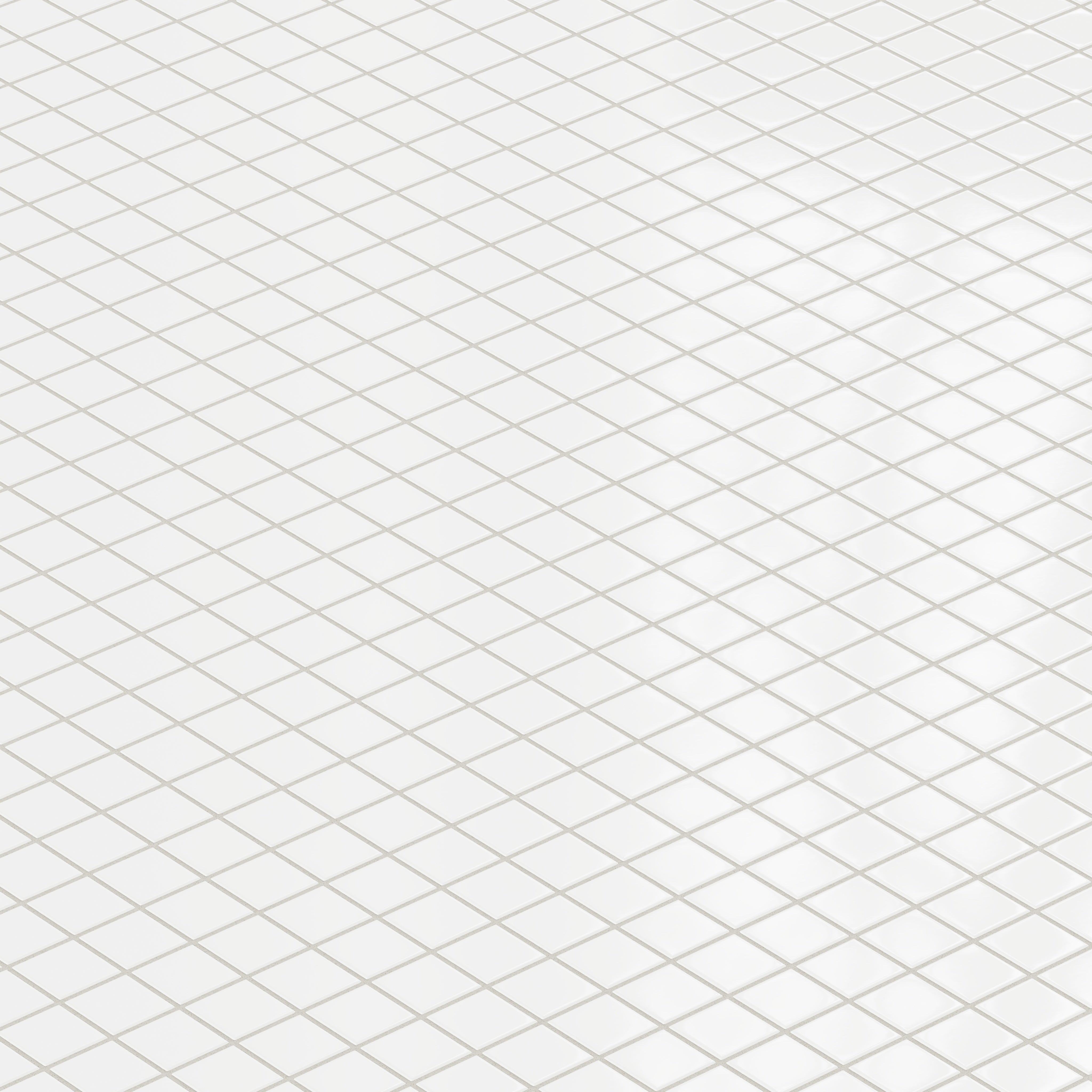 2x2 Straight Set Sheeted Original Ceramic Mosaic Tile in Calcite Gloss