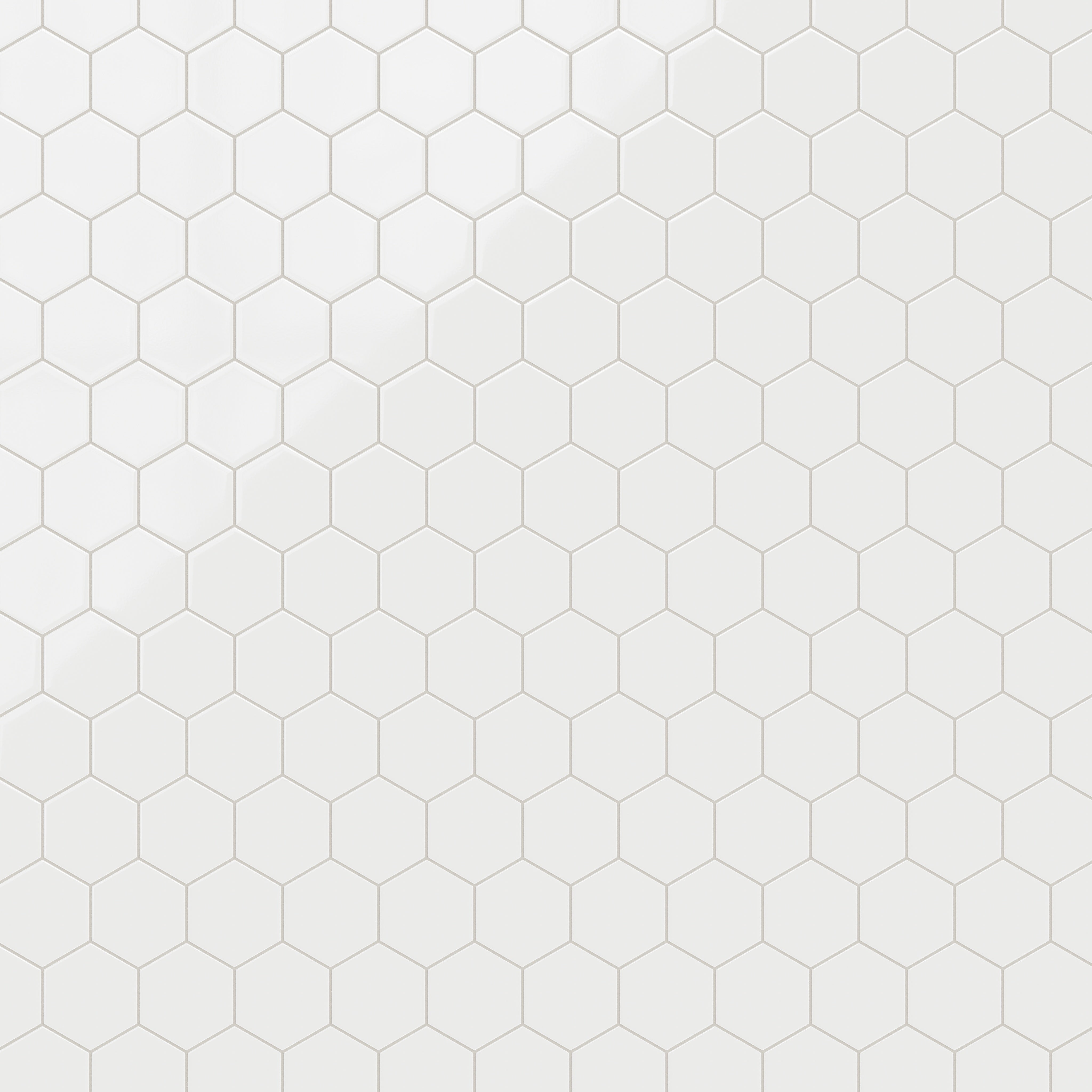 6" Hexagon Original Ceramic Tile in Calcite Gloss