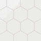 8" Hexagon Original Ceramic Tile in Calcite Gloss
