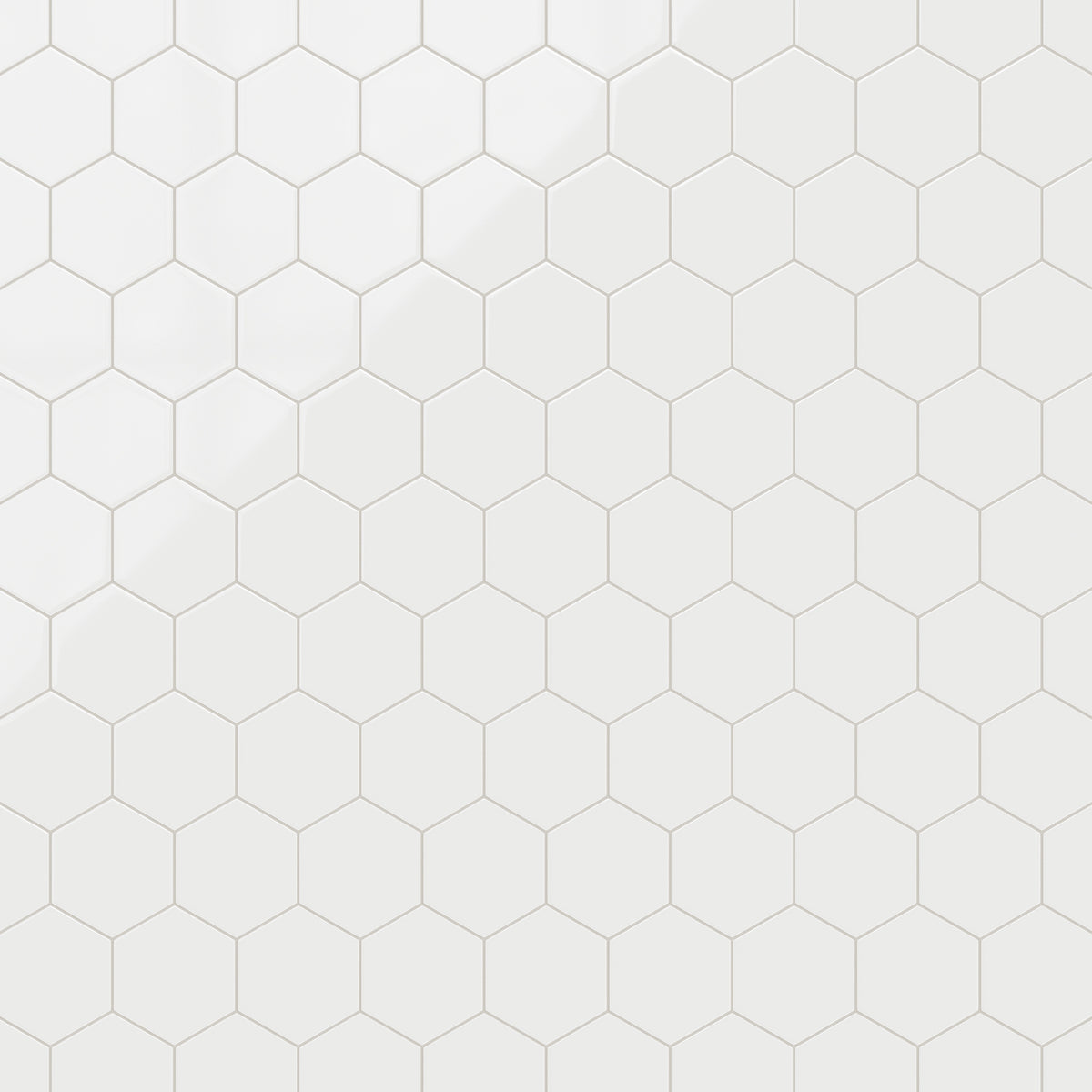 8" Hexagon Original Ceramic Tile in Calcite Gloss