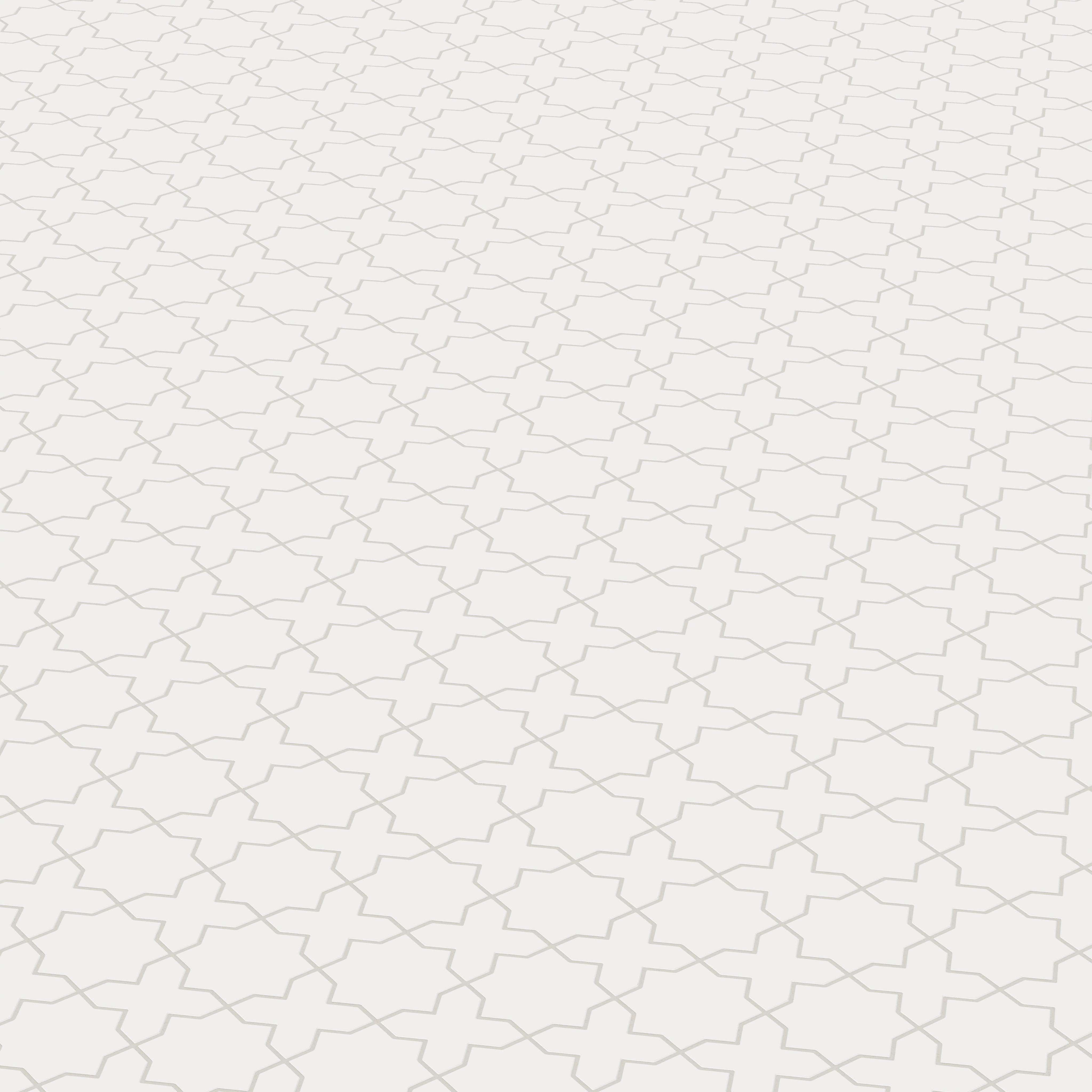 Mini Star & Cross Original Ceramic Tile in Calcite Matte