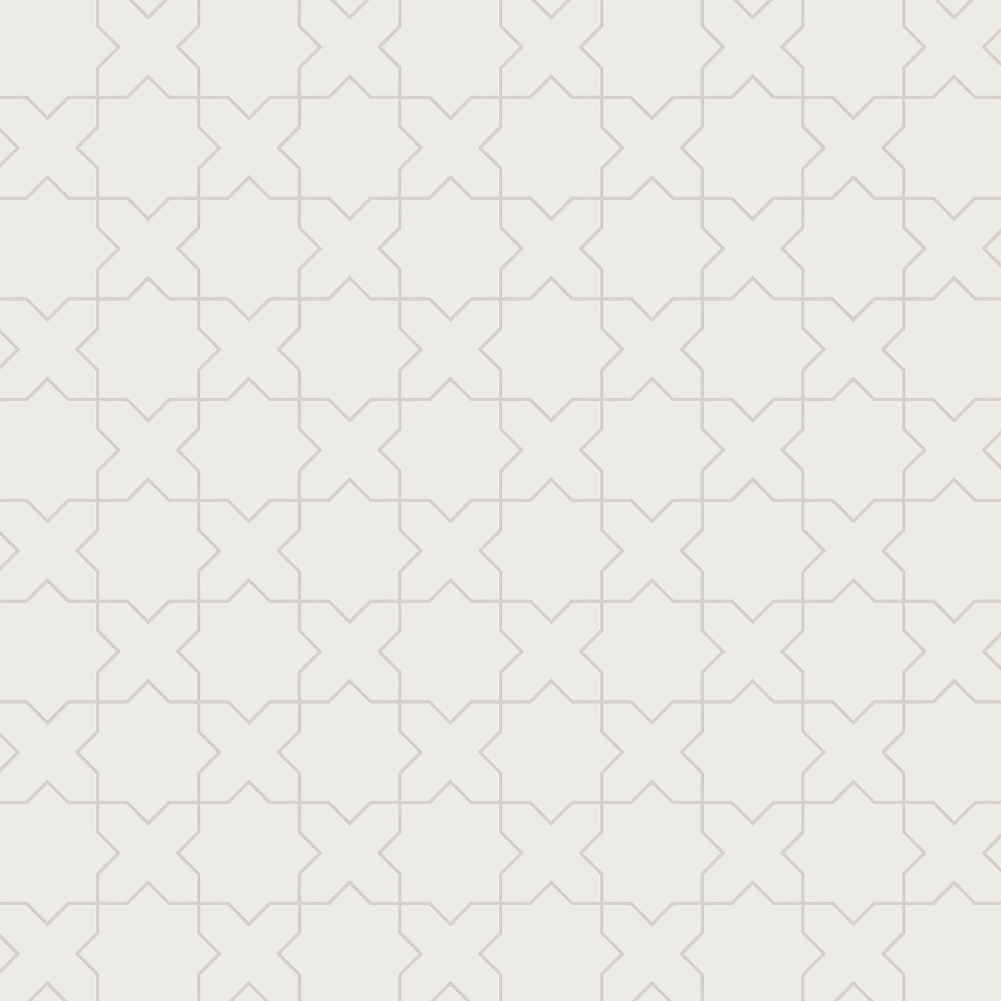 Star & Cross Original Ceramic Tile in Calcite Matte