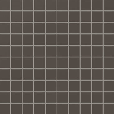 2x2 Straight Set Sheeted Original Ceramic Mosaic Tile in Carbon Matte