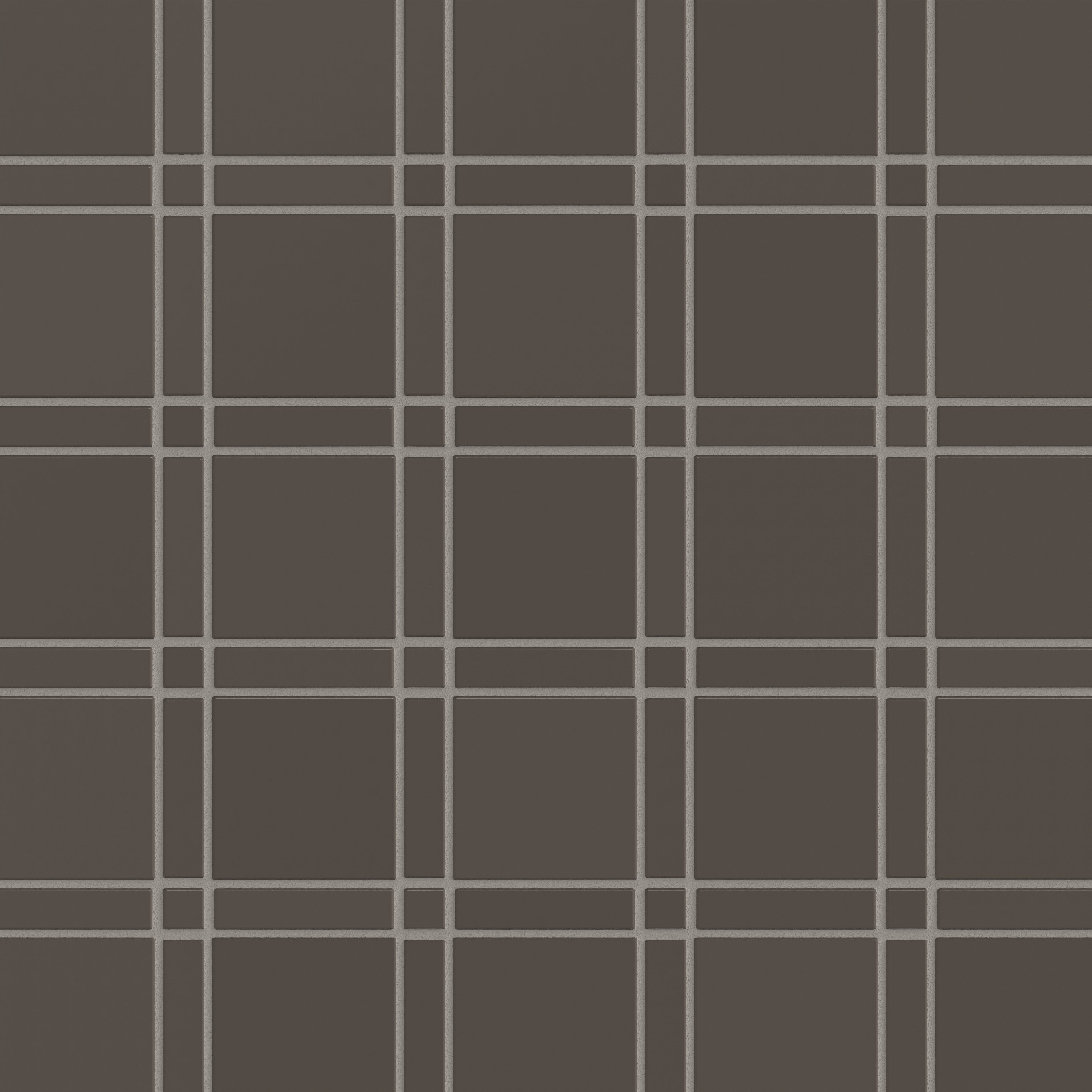 Lattice Sheeted Original Ceramic Tile in Carbon Matte