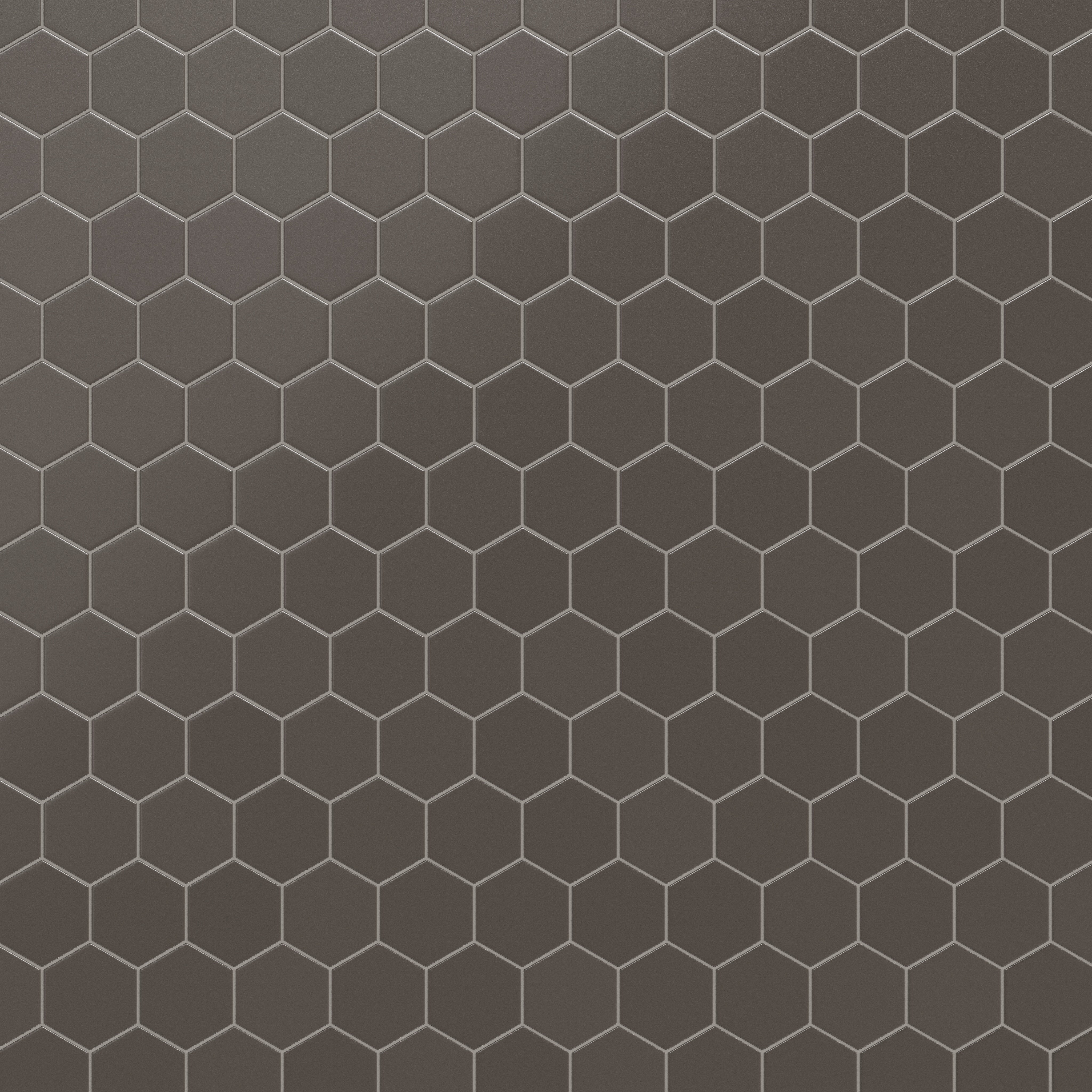 6" Hexagon Original Ceramic Tile in Carbon Matte