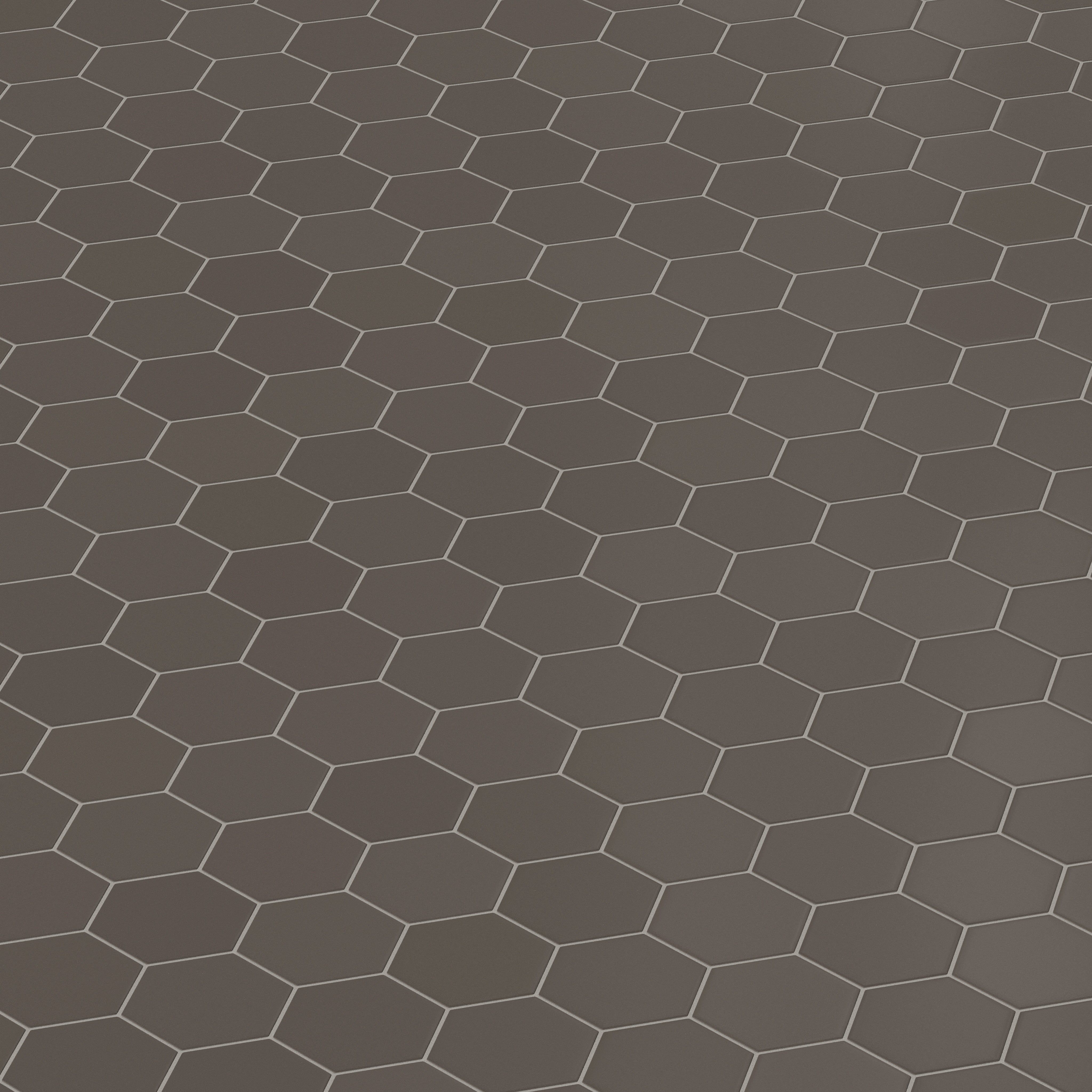 6" Hexagon Original Ceramic Tile in Carbon Matte
