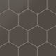 8" Hexagon Original Ceramic Tile in Carbon Matte