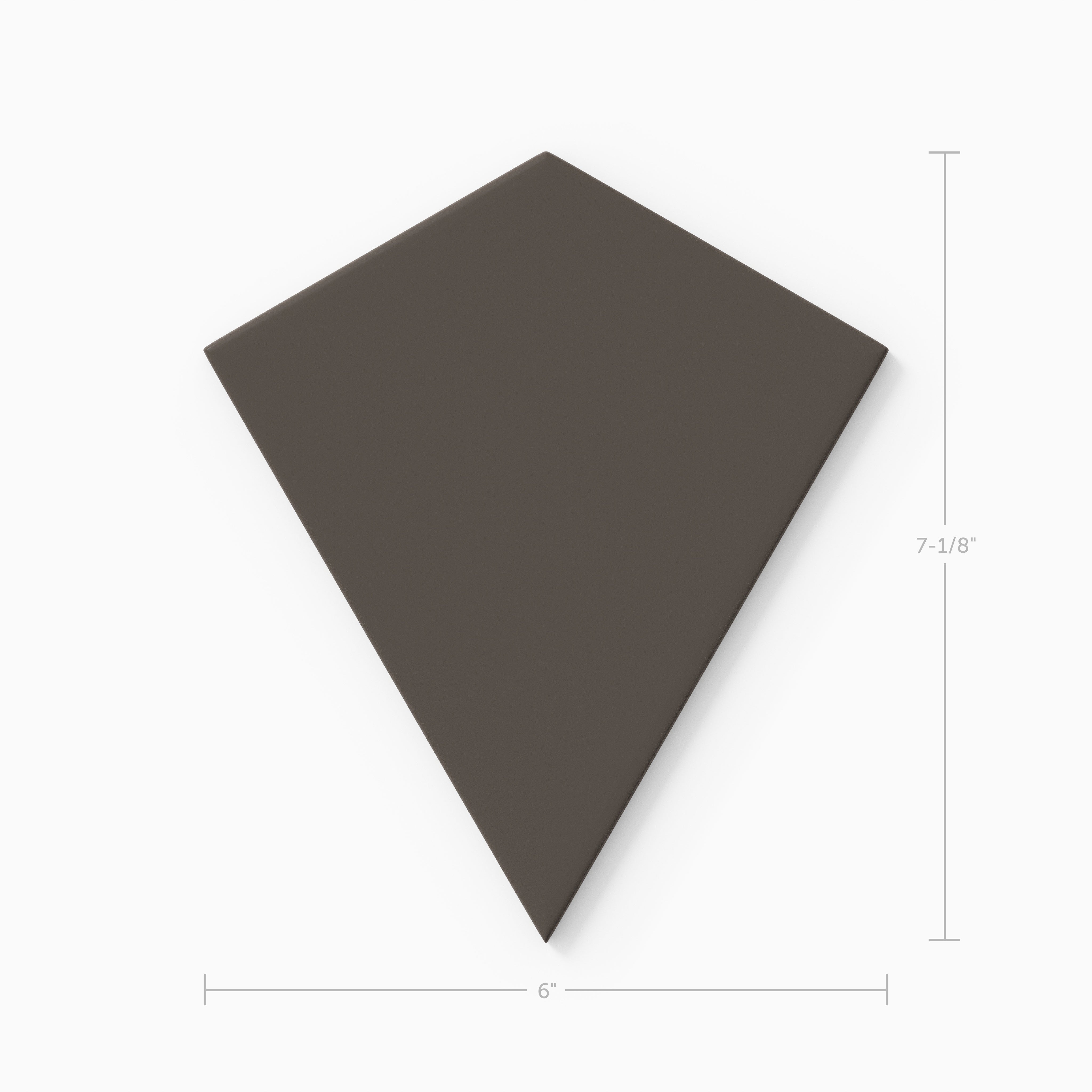 Hexite Original Ceramic Tile in Carbon Matte