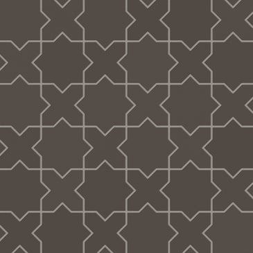 Mini Star & Cross Original Ceramic Tile in Carbon Matte