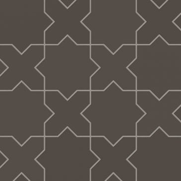 Star & Cross Original Ceramic Tile in Carbon Matte