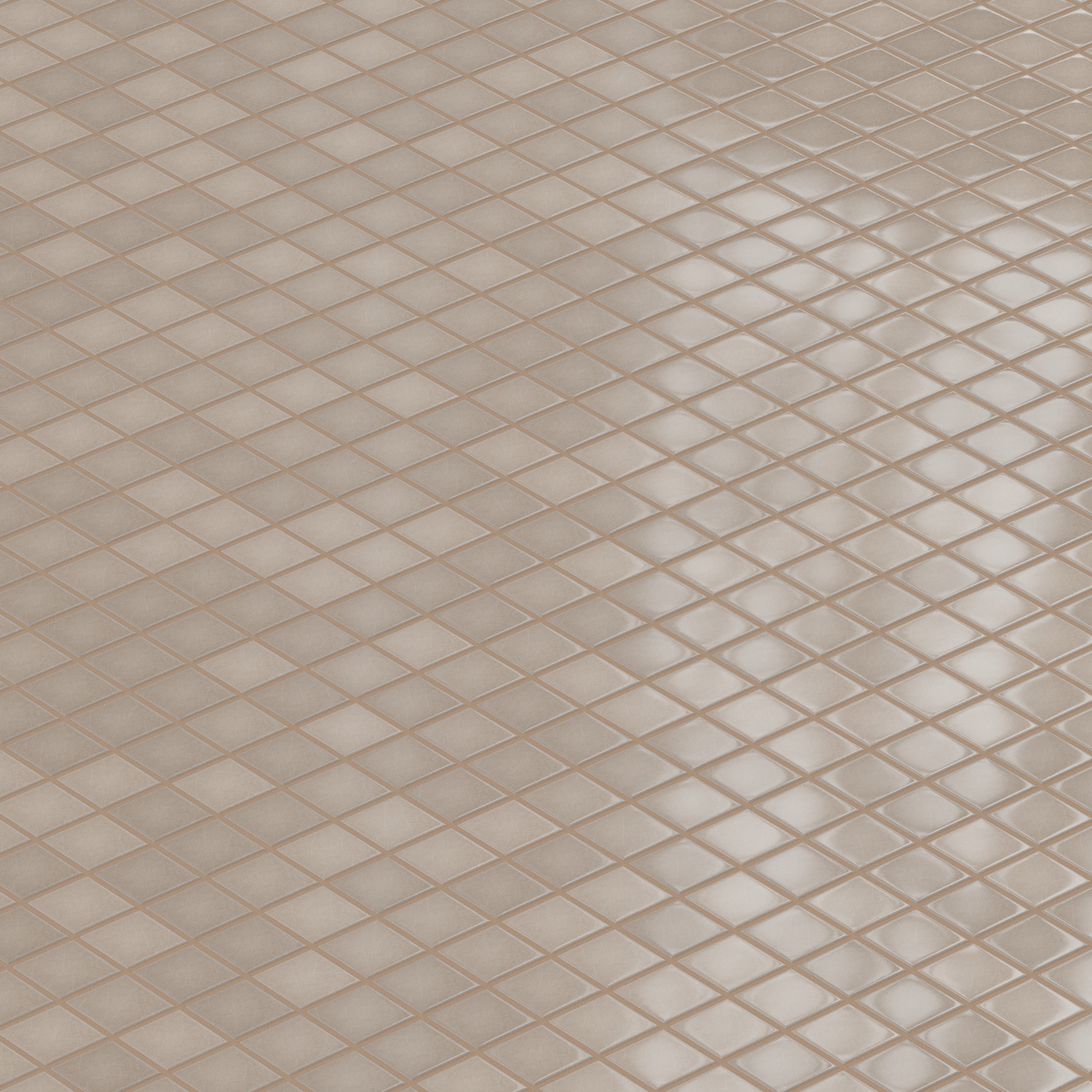 2x2 Straight Set Sheeted Original Ceramic Mosaic Tile in Cardamom Gloss