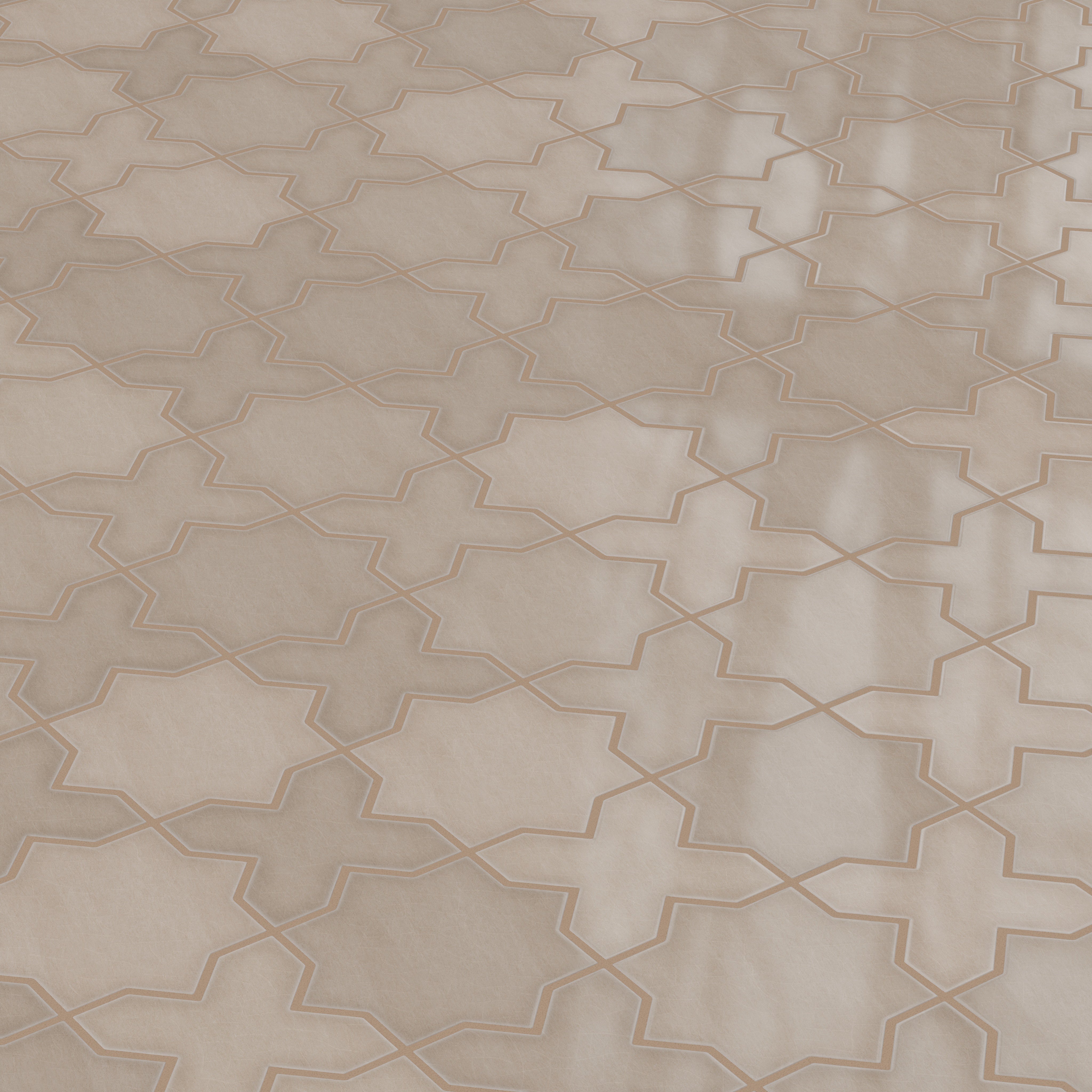 Star & Cross Original Ceramic Tile in Cardamom Gloss