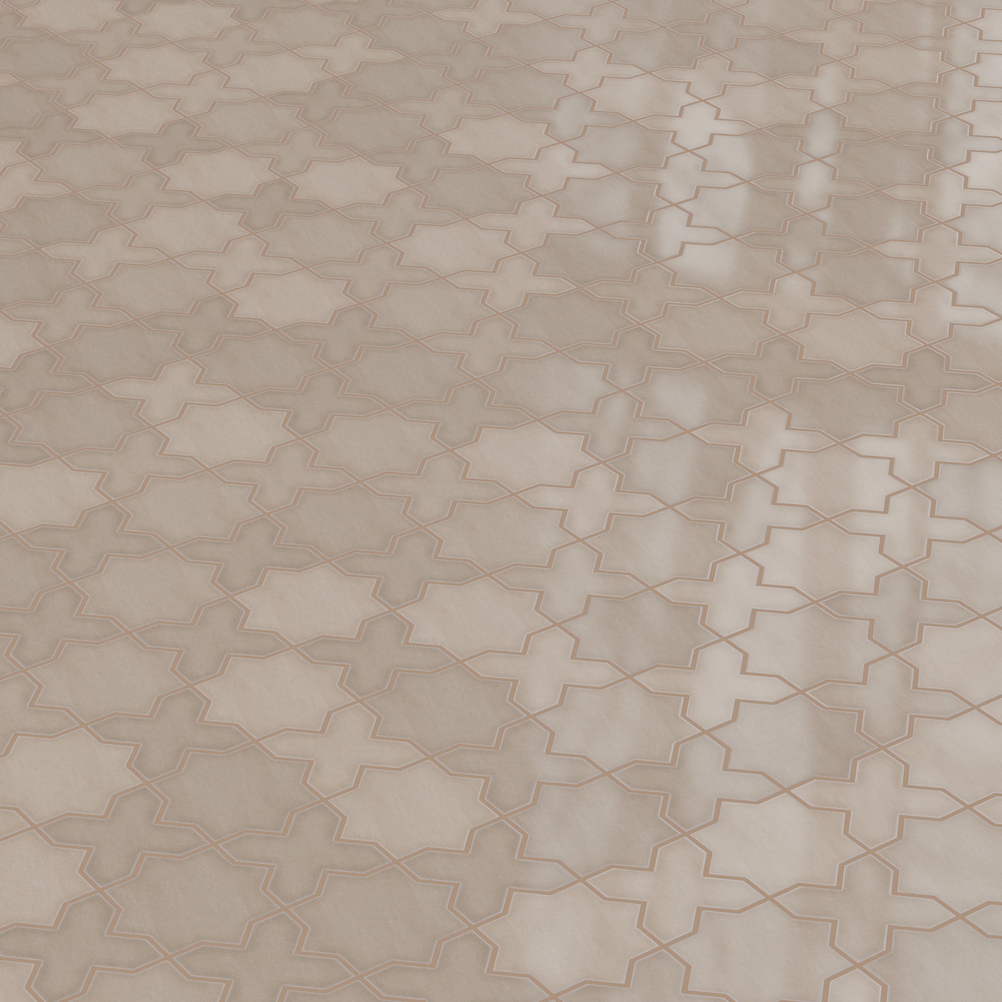 Star & Cross Original Ceramic Tile in Cardamom Gloss