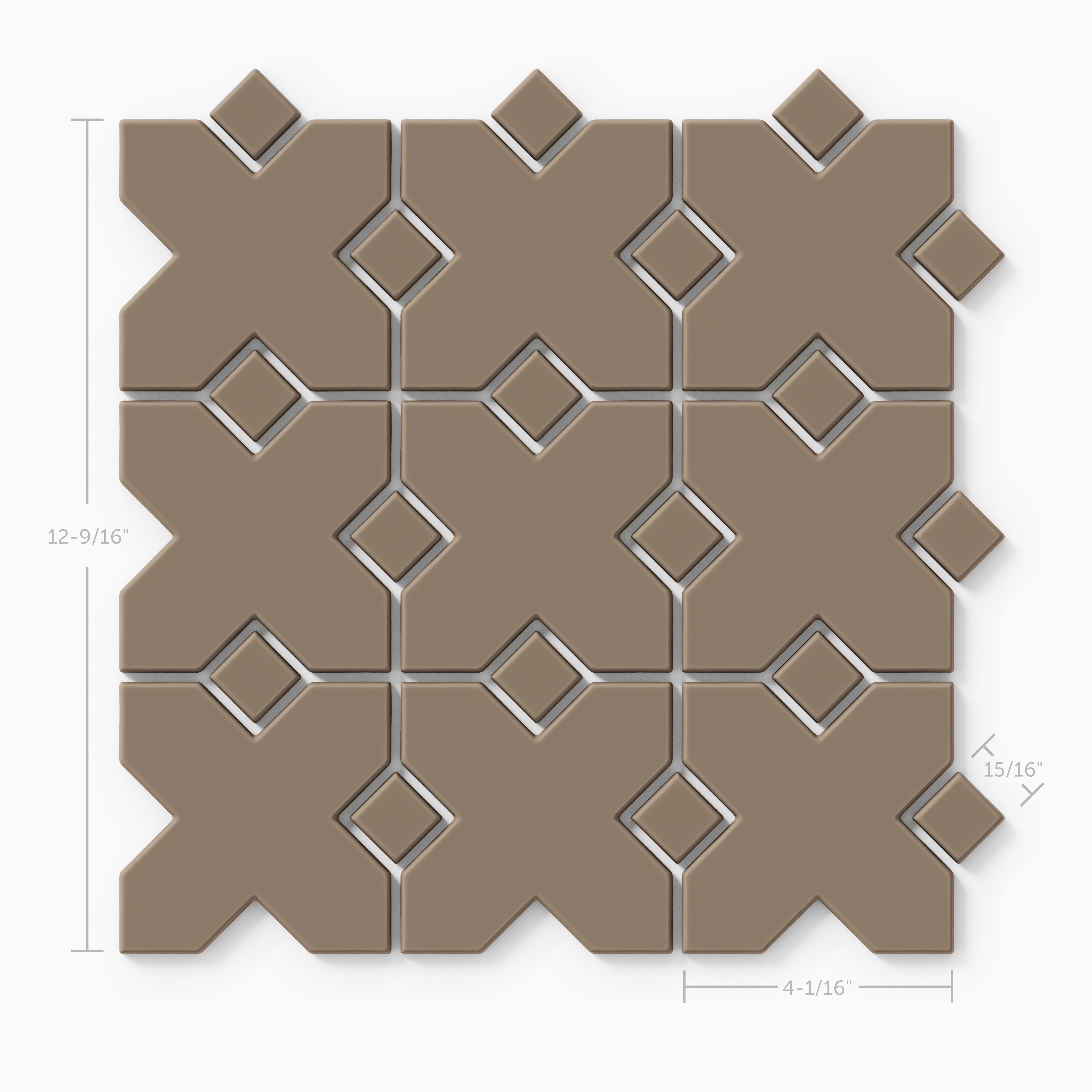Hacienda Sheeted Original Ceramic Tile in Cardamom Matte