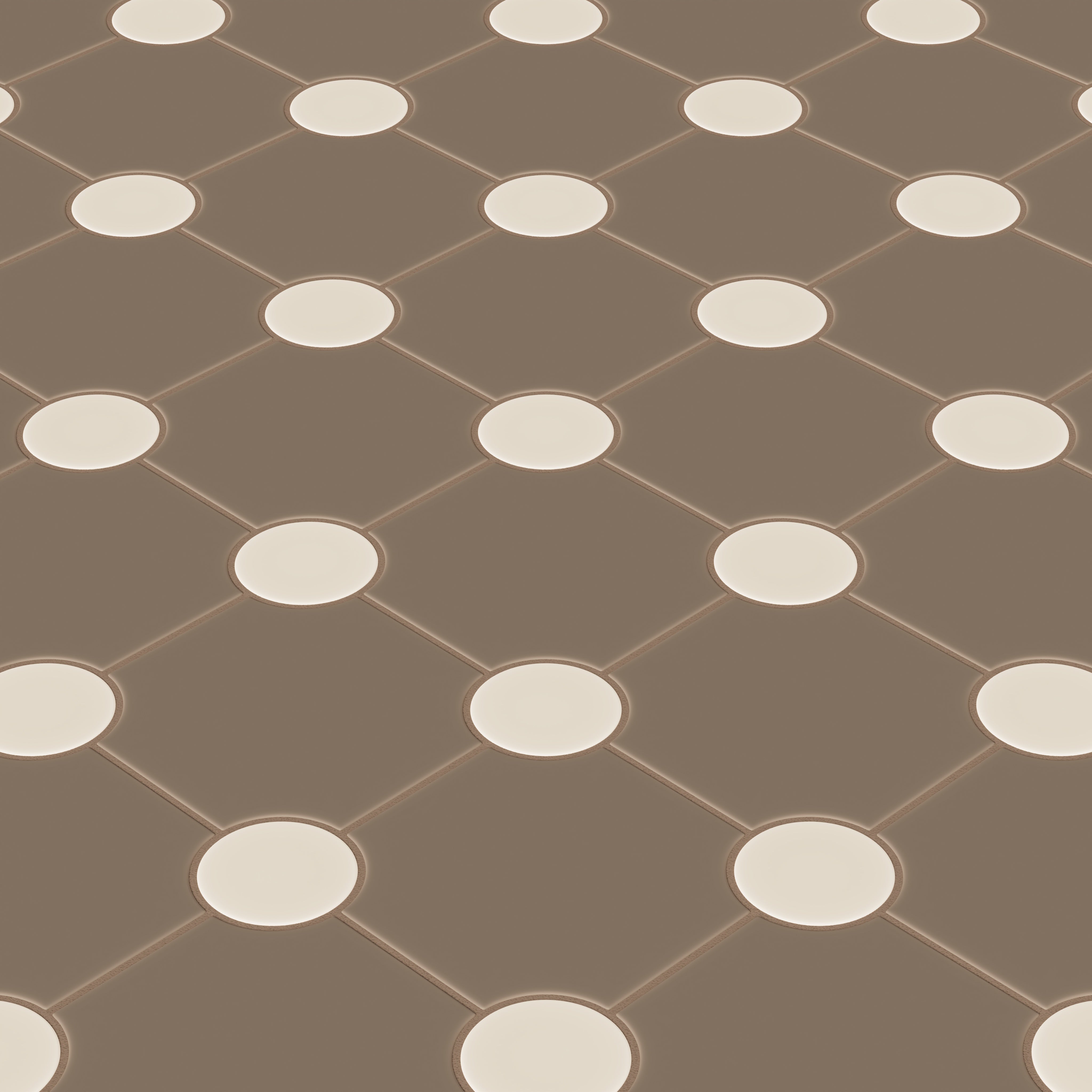 Portico Original Ceramic Tile in Cardamom Matte & Sand Dune Matte