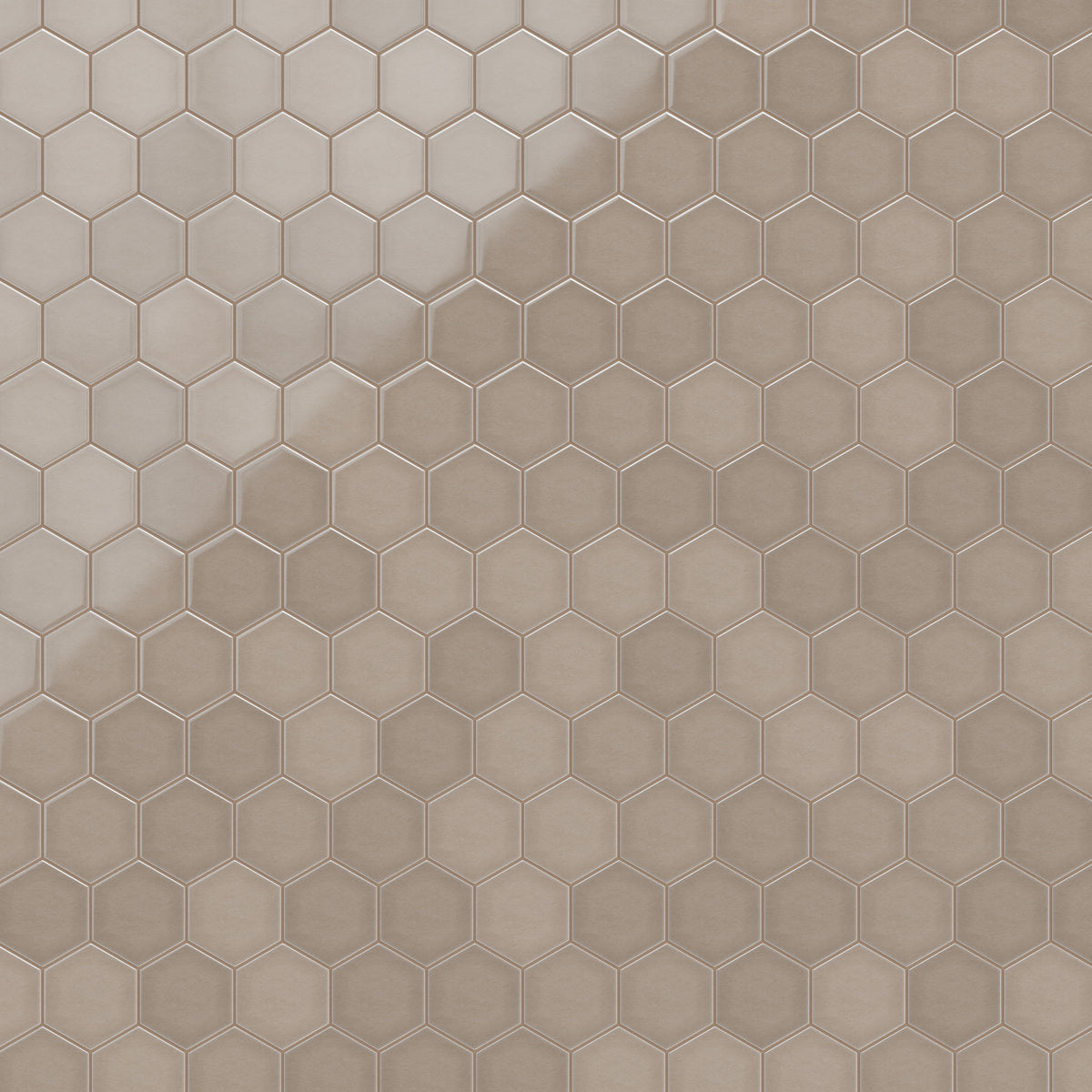 6" Hexagon Original Ceramic Tile in Cardamom Gloss