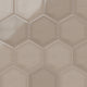 8" Hexagon Original Ceramic Tile in Cardamom Gloss