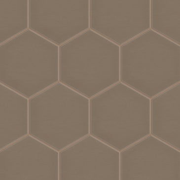 8" Hexagon Original Ceramic Tile in Cardamom Matte