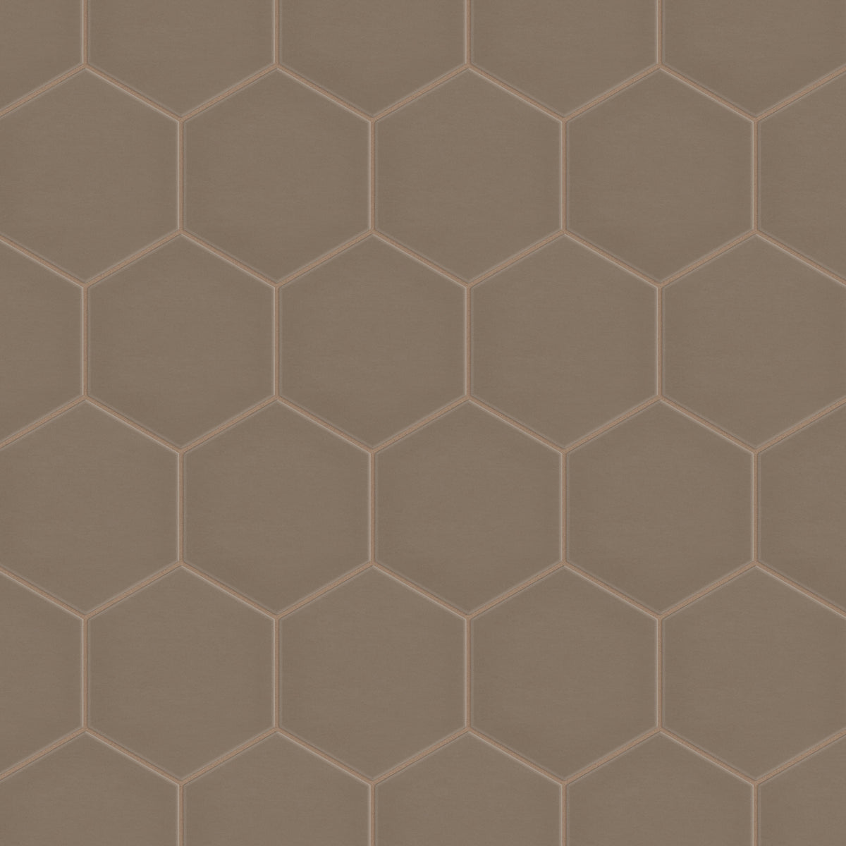 8" Hexagon Original Ceramic Tile in Cardamom Matte