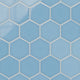 6" Hexagon Original Ceramic Tile in Caribbean Sea Gloss