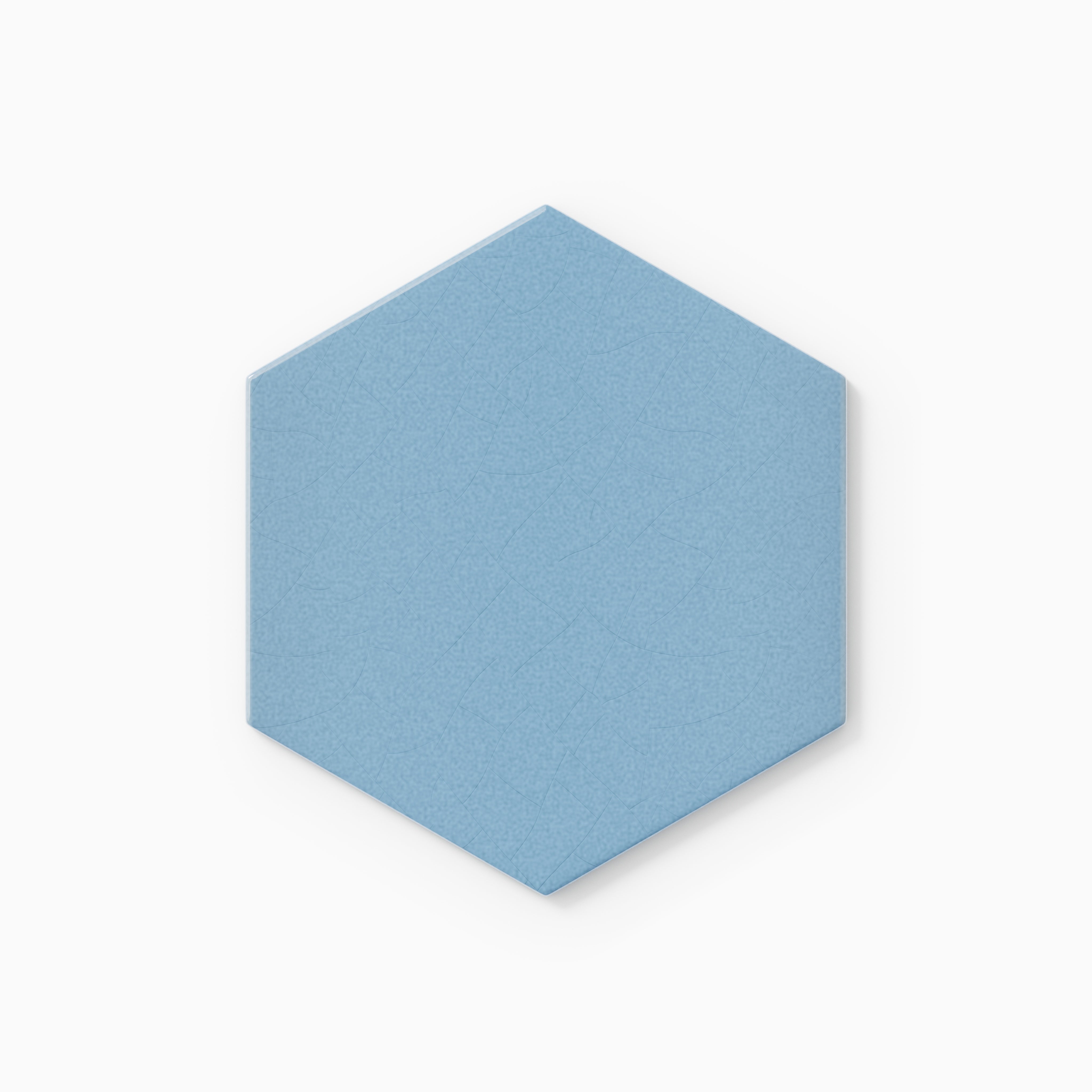 6" Hexagon Original Ceramic Tile in Caribbean Sea Gloss