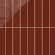 3x12 Natural Press Ceramic Tile in Carmine Gloss