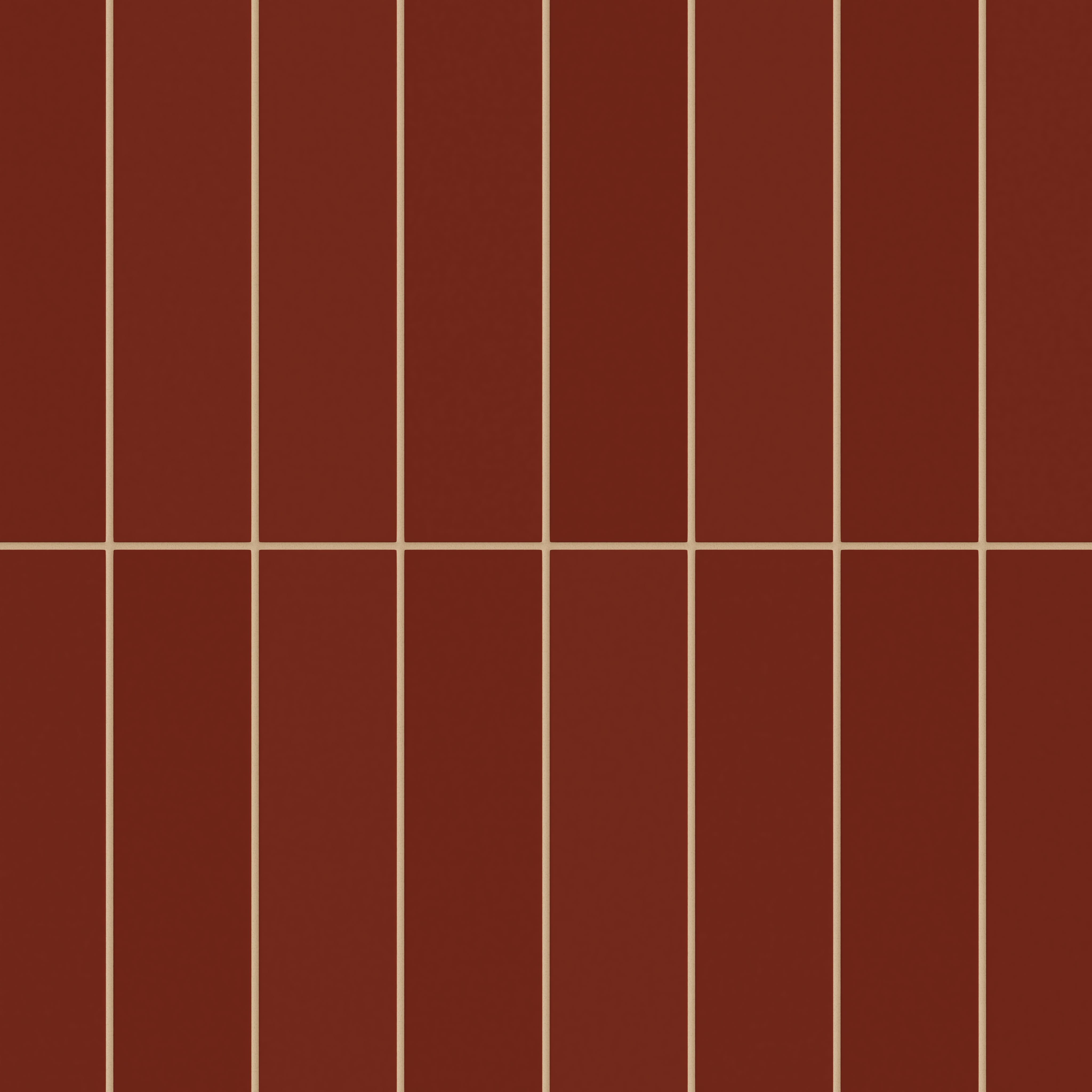 3x12 Natural Press Ceramic Tile in Carmine Matte