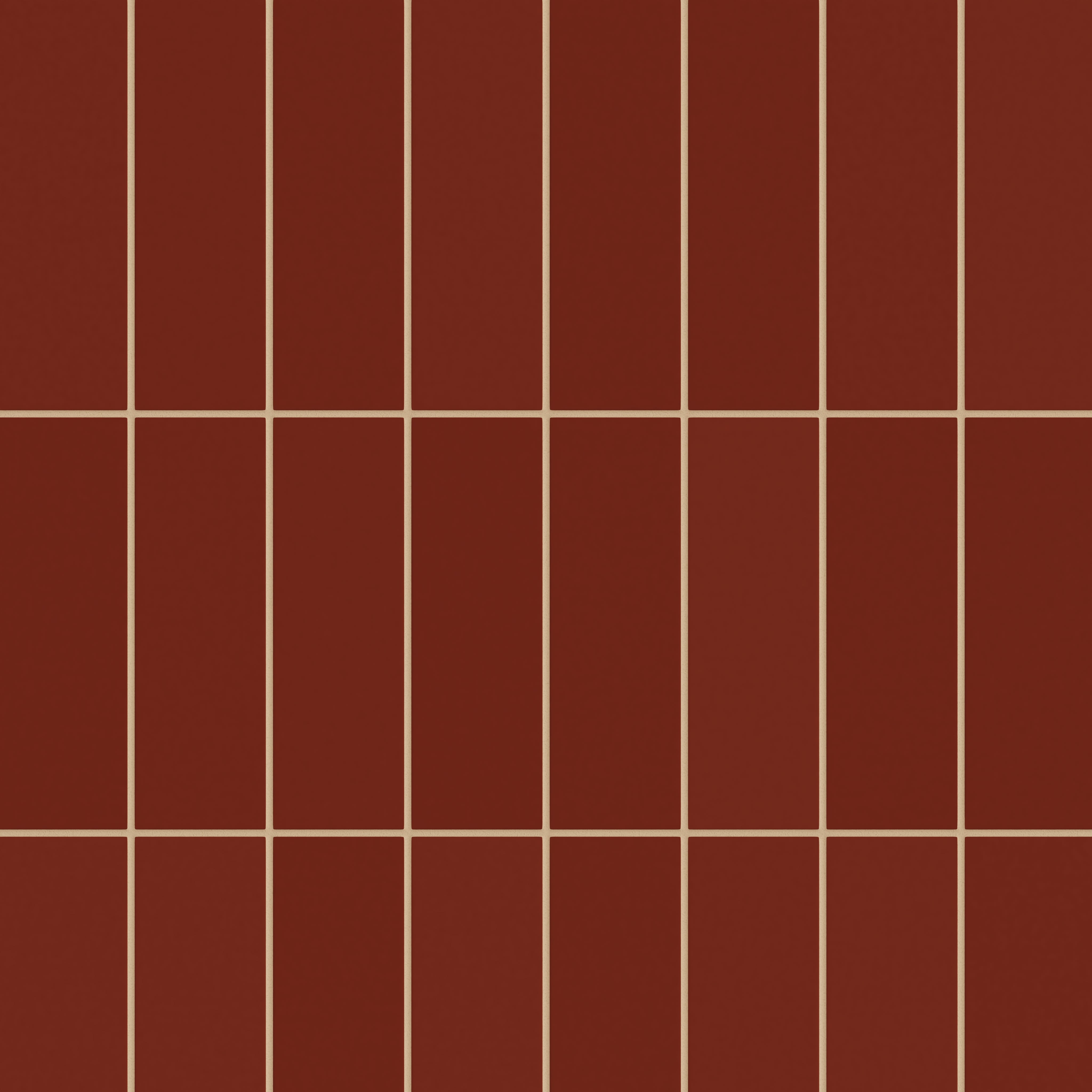 3x9 Natural Press Ceramic Tile in Carmine Matte