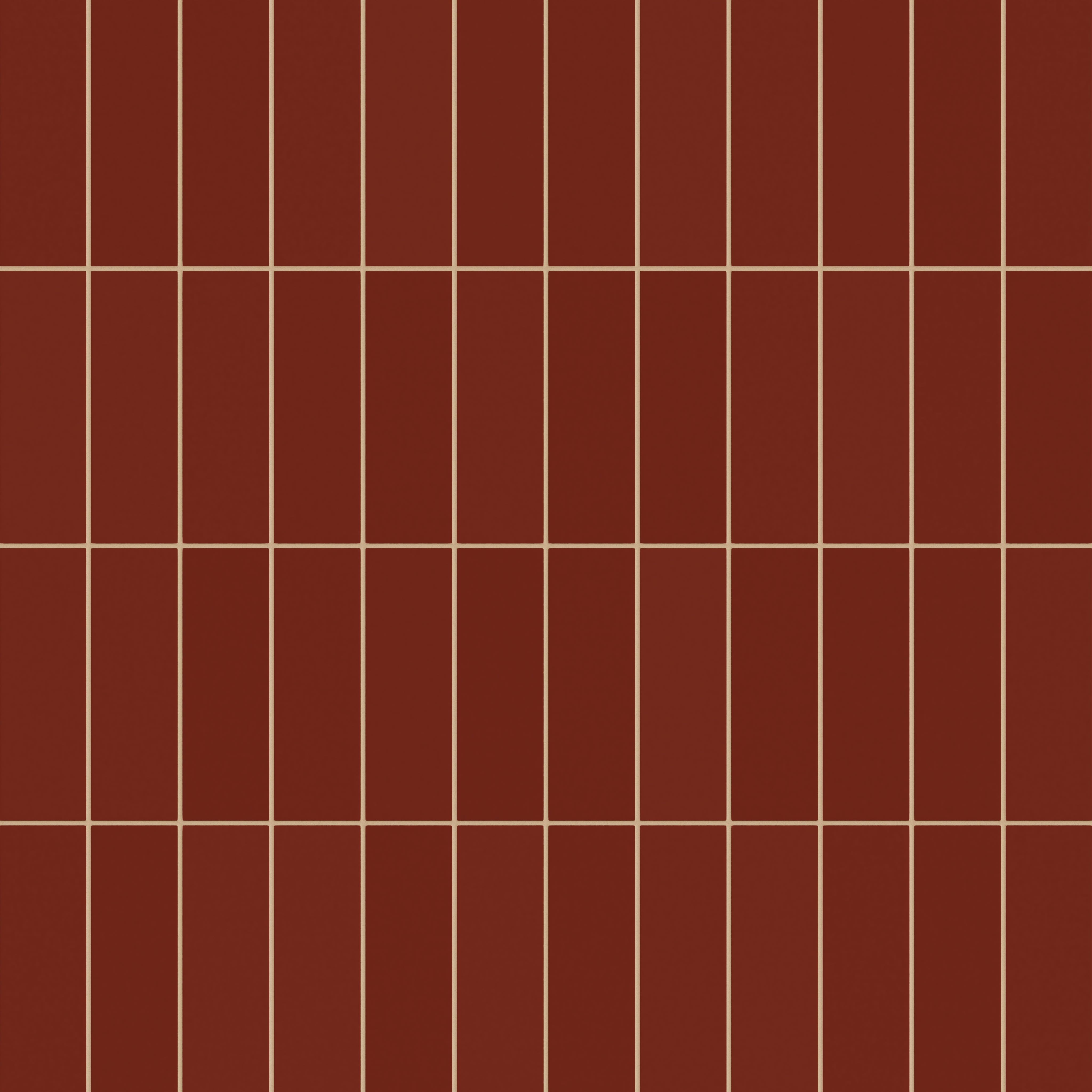 3x9 Natural Press Ceramic Tile in Carmine Matte
