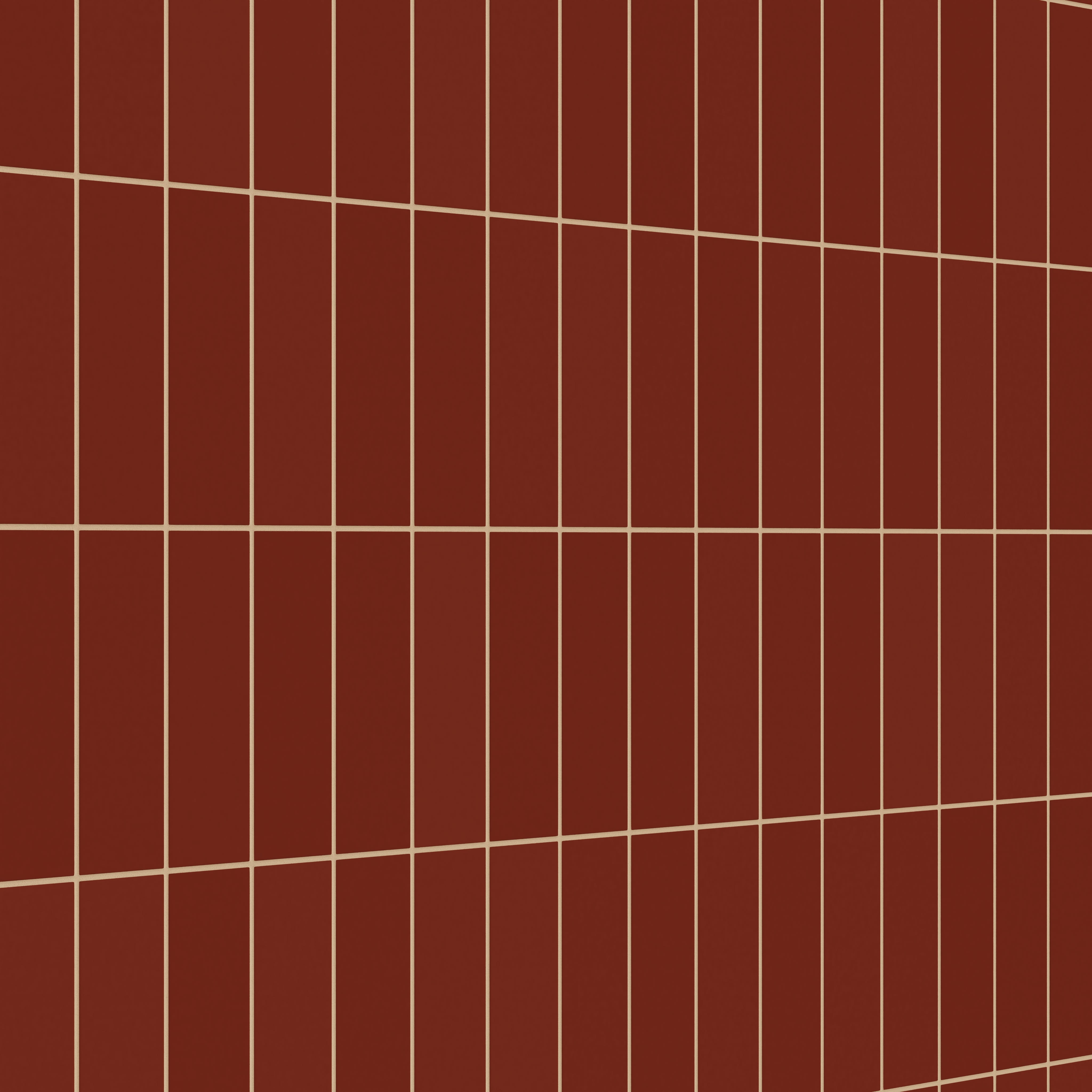 3x9 Natural Press Ceramic Tile in Carmine Matte